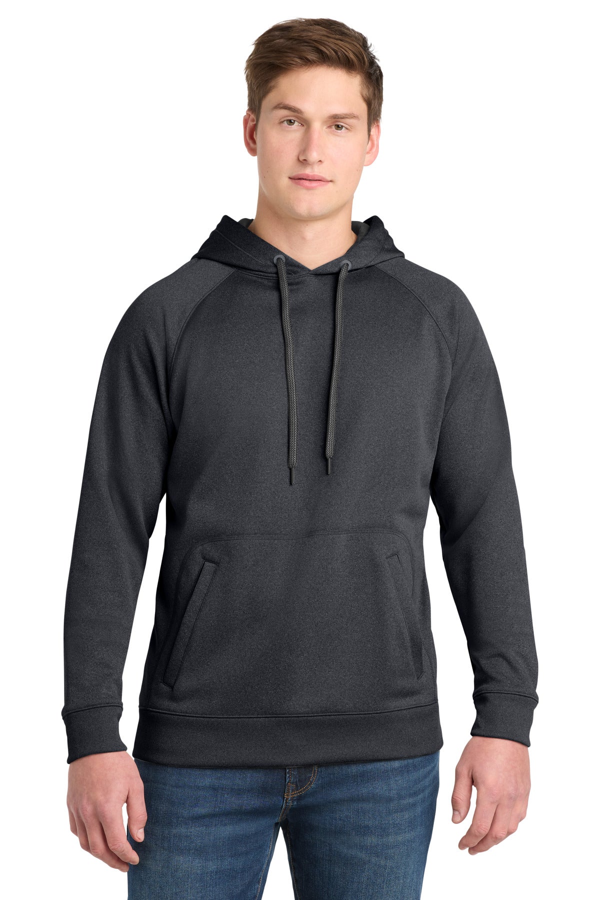 Sport-Tek Tech Fleece Hooded Sweatshirt. ST250 - Graphite Heather