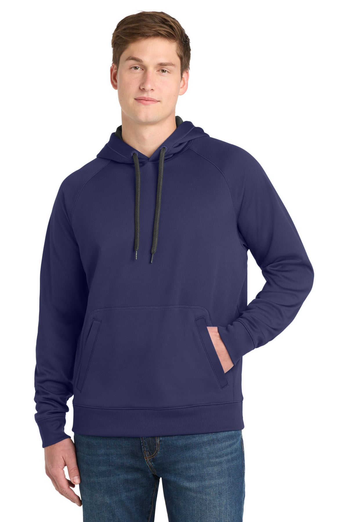 Sport-Tek Tech Fleece Hooded Sweatshirt. ST250 - True Navy