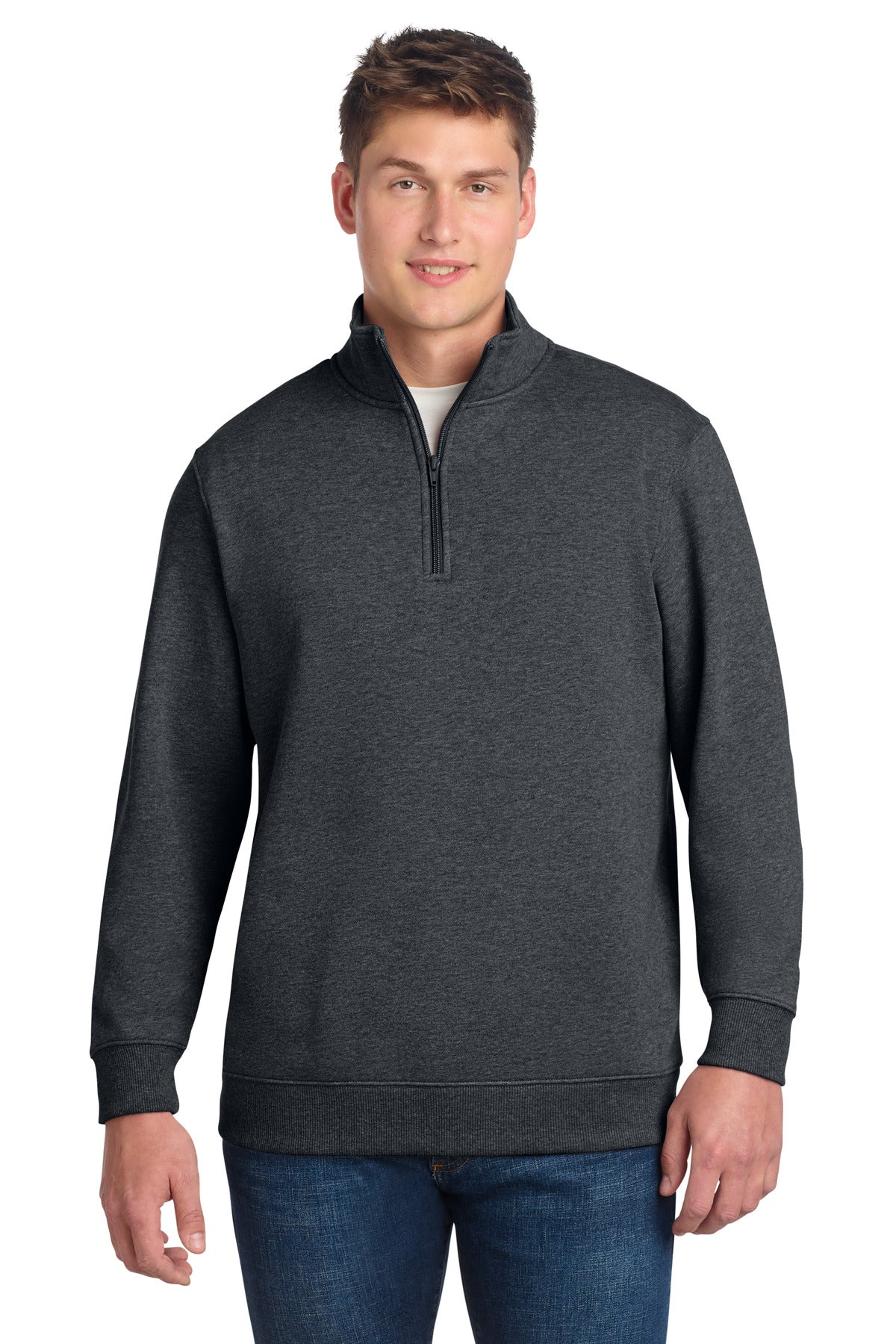 Sport-Tek 1/4-Zip Sweatshirt. ST253 - Graphite Heather