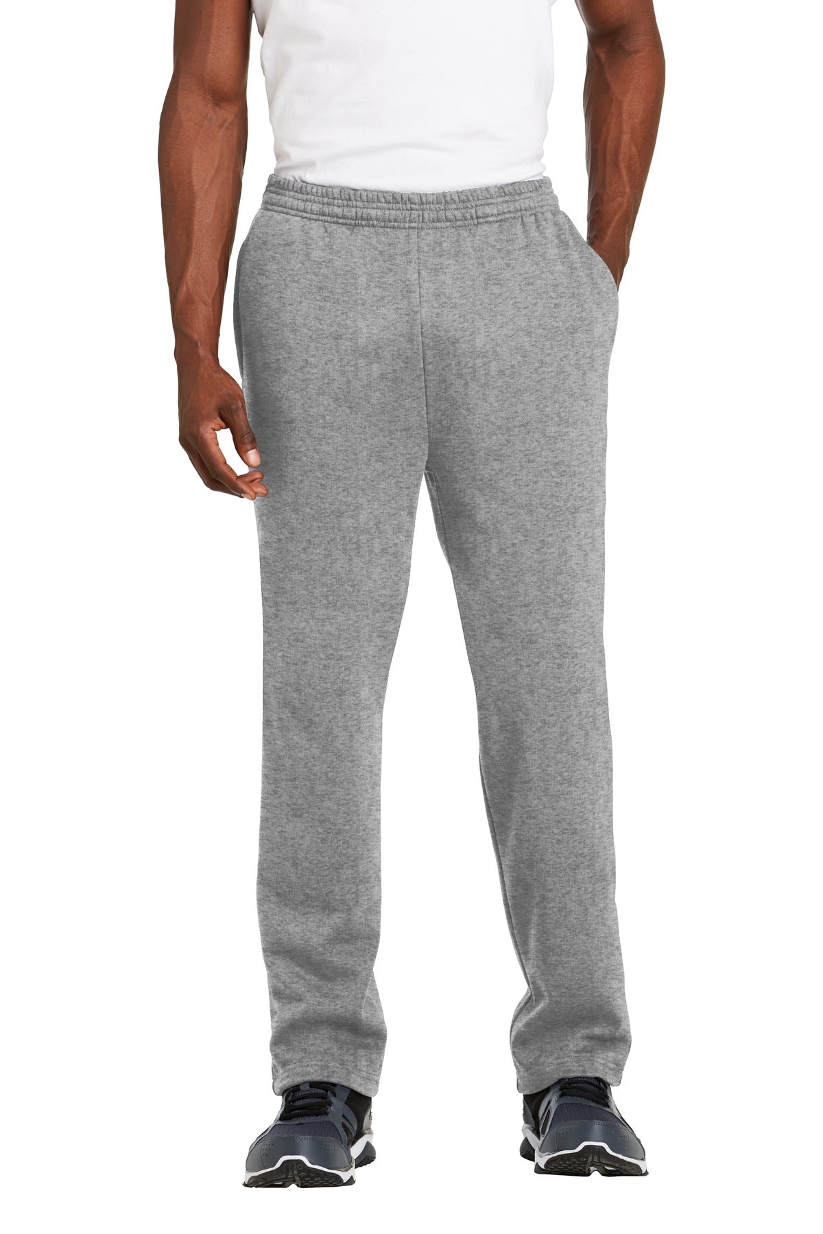 Sport-Tek Open Bottom Sweatpant. ST257 - Vintage Heather