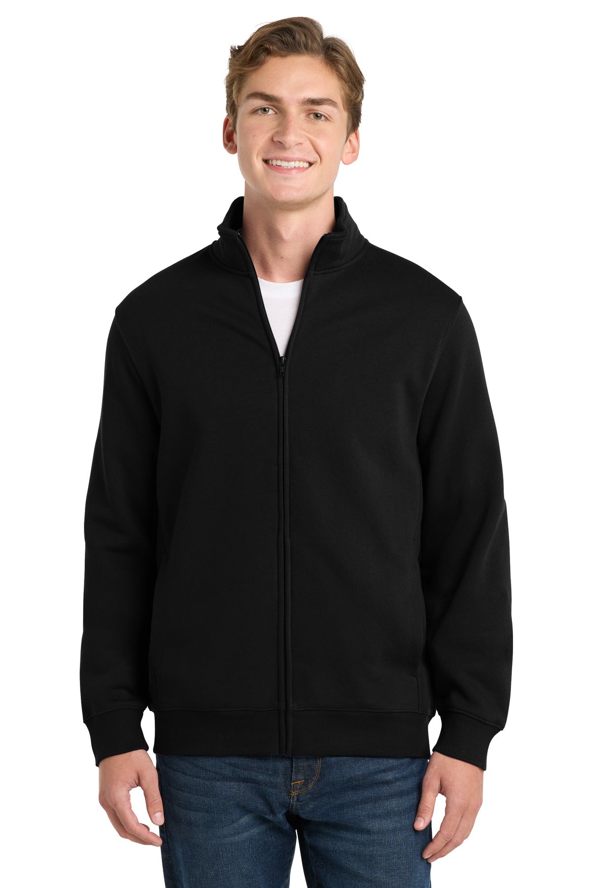 Sport-Tek Full-Zip Sweatshirt. ST259 - Black