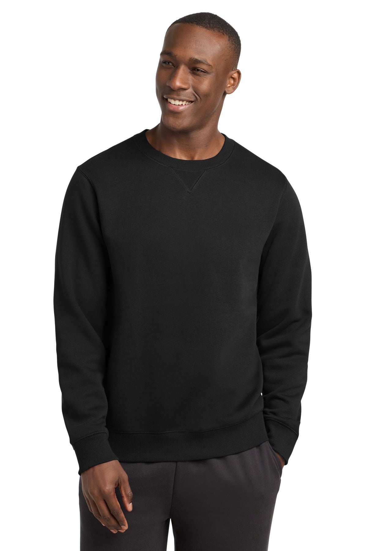 Sport-Tek Crewneck Sweatshirt. ST266 - Black