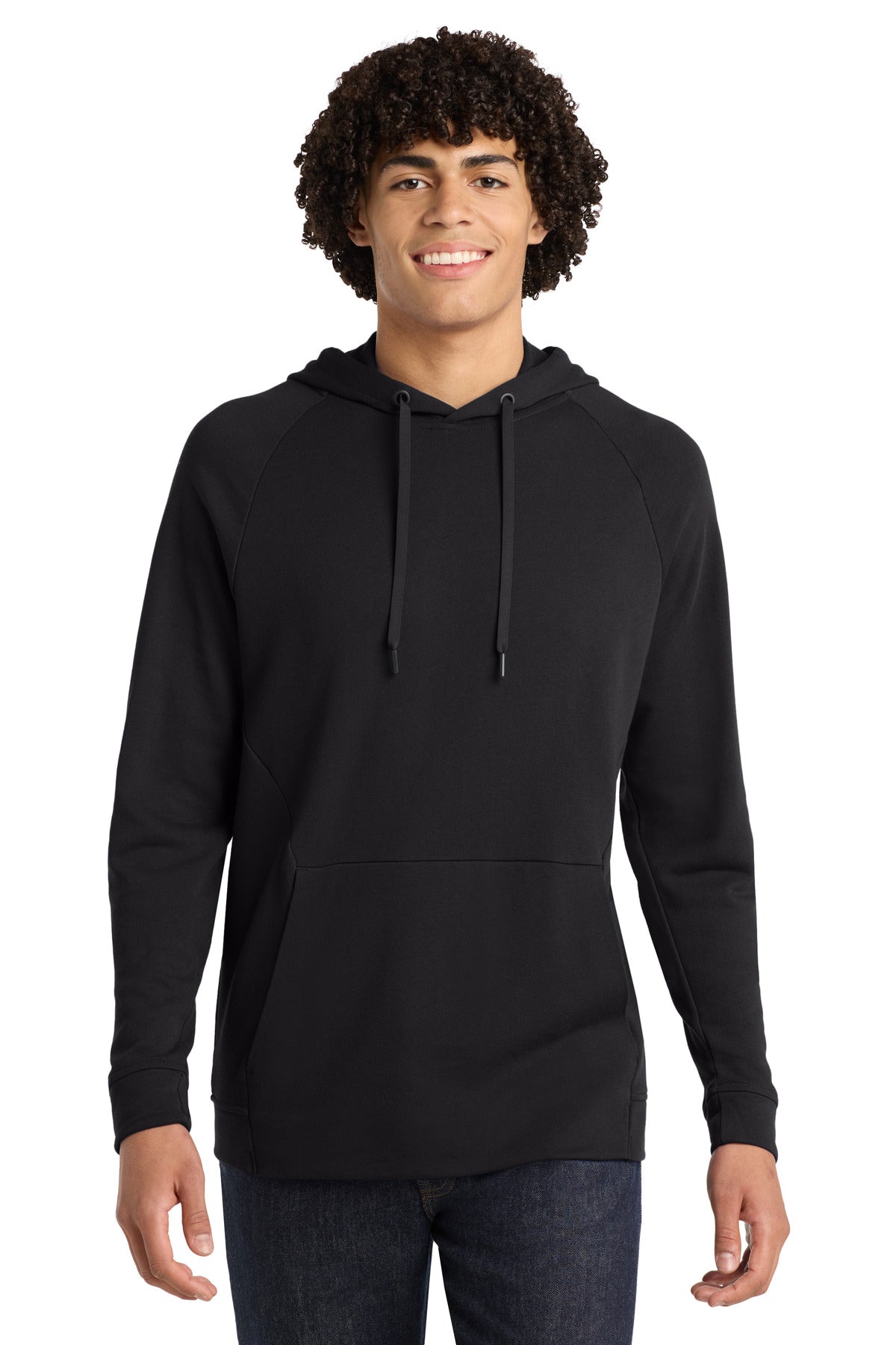 Sport-Tek  Lightweight French Terry Pullover Hoodie. ST272 - Black
