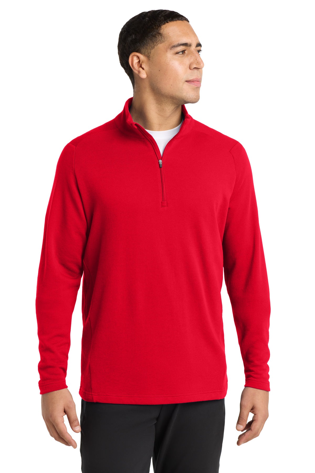 Sport-Tek  Lightweight French Terry 1/4-Zip Pullover. ST273 - True Red