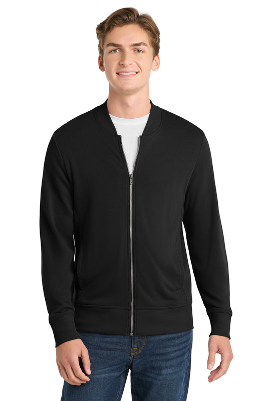Sport-Tek  Lightweight French Terry Bomber. ST274 - Black