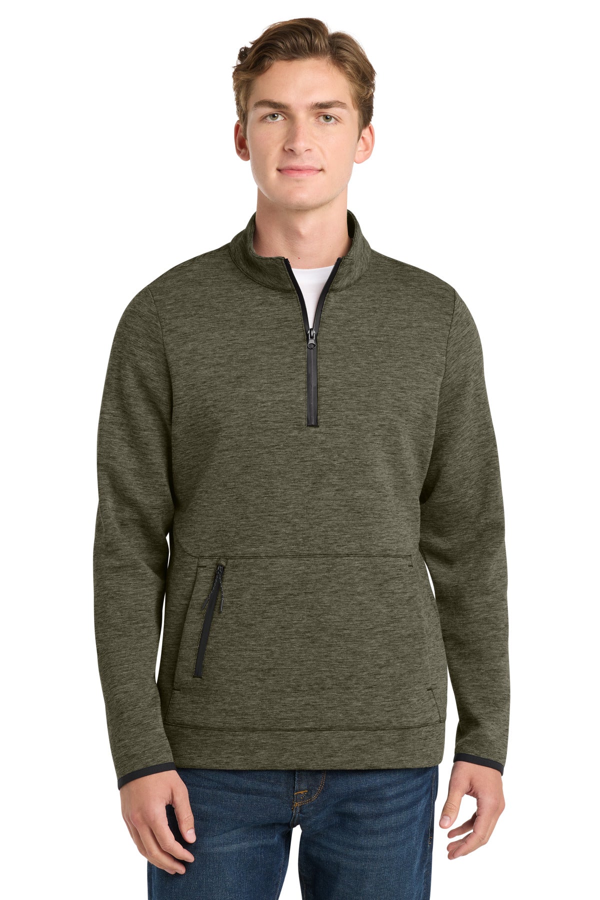Sport-Tek  Triumph 1/4-Zip Pullover ST281 - Olive Heather
