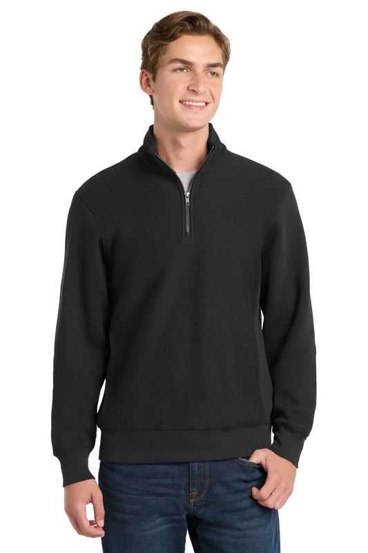 Sport-Tek Super Heavyweight 1/4-Zip Pullover Sweatshirt. ST283 - Black