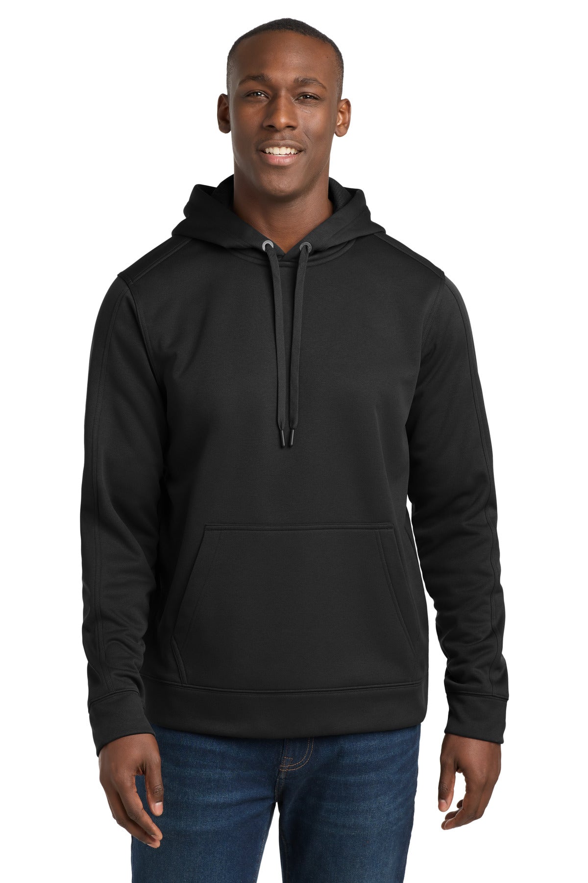 Sport-Tek Repel Fleece Hooded Pullover. ST290 - Black