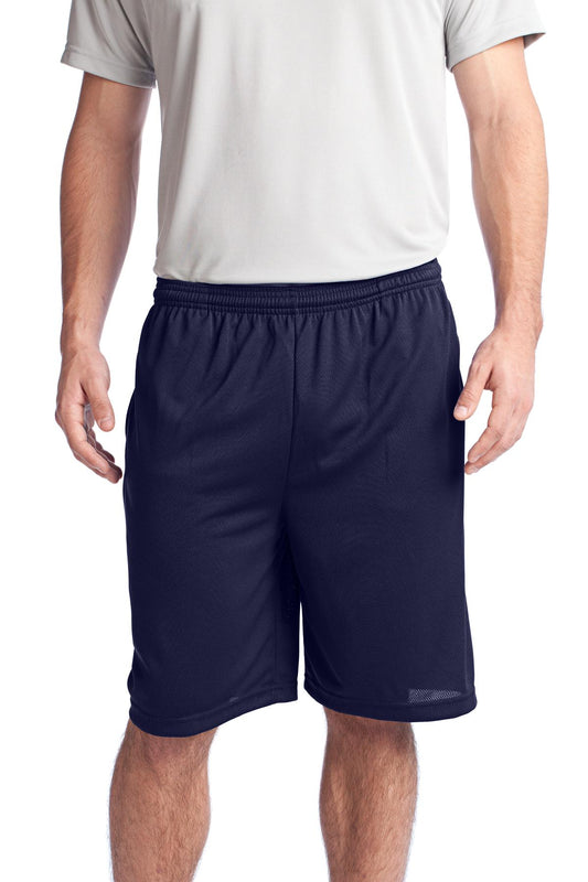 Sport-Tek PosiCharge Tough Mesh Pocket Short. ST312 - True Navy