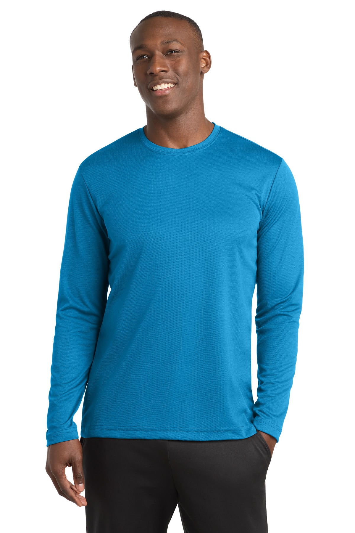 Sport-Tek PosiCharge RacerMesh Long Sleeve Tee. ST340LS - Pond Blue