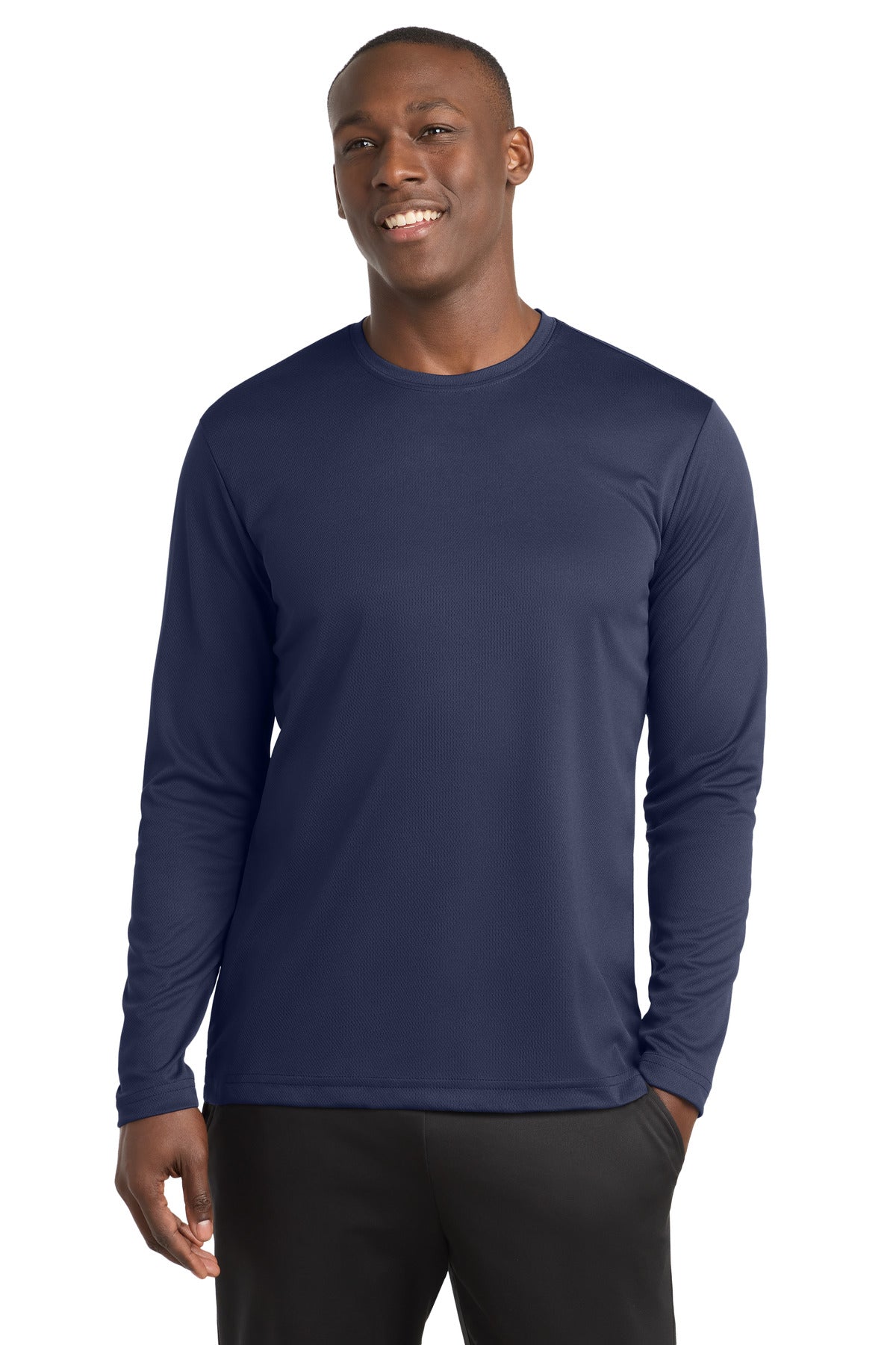 Sport-Tek PosiCharge RacerMesh Long Sleeve Tee. ST340LS - True Navy