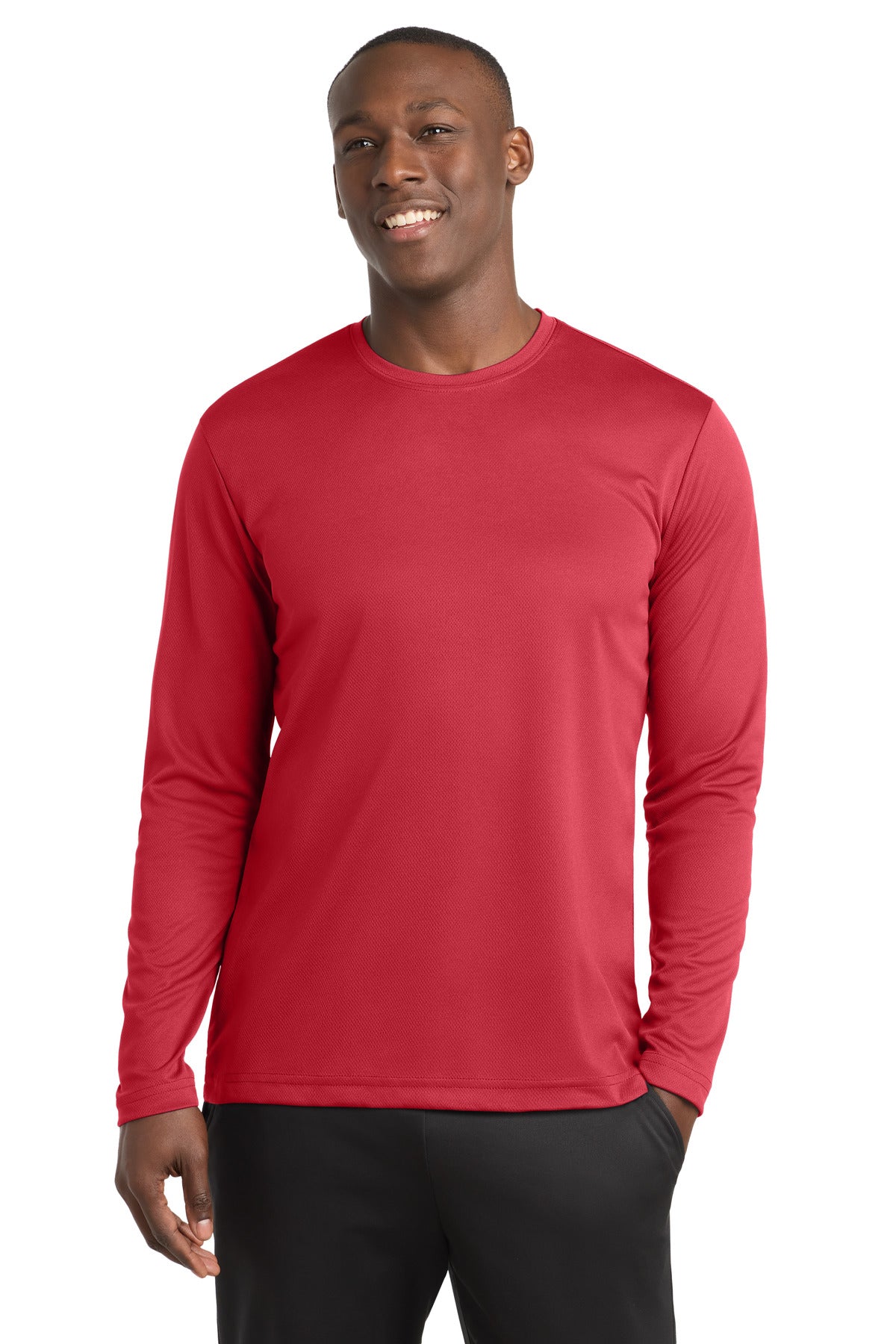 Sport-Tek PosiCharge RacerMesh Long Sleeve Tee. ST340LS - True Red