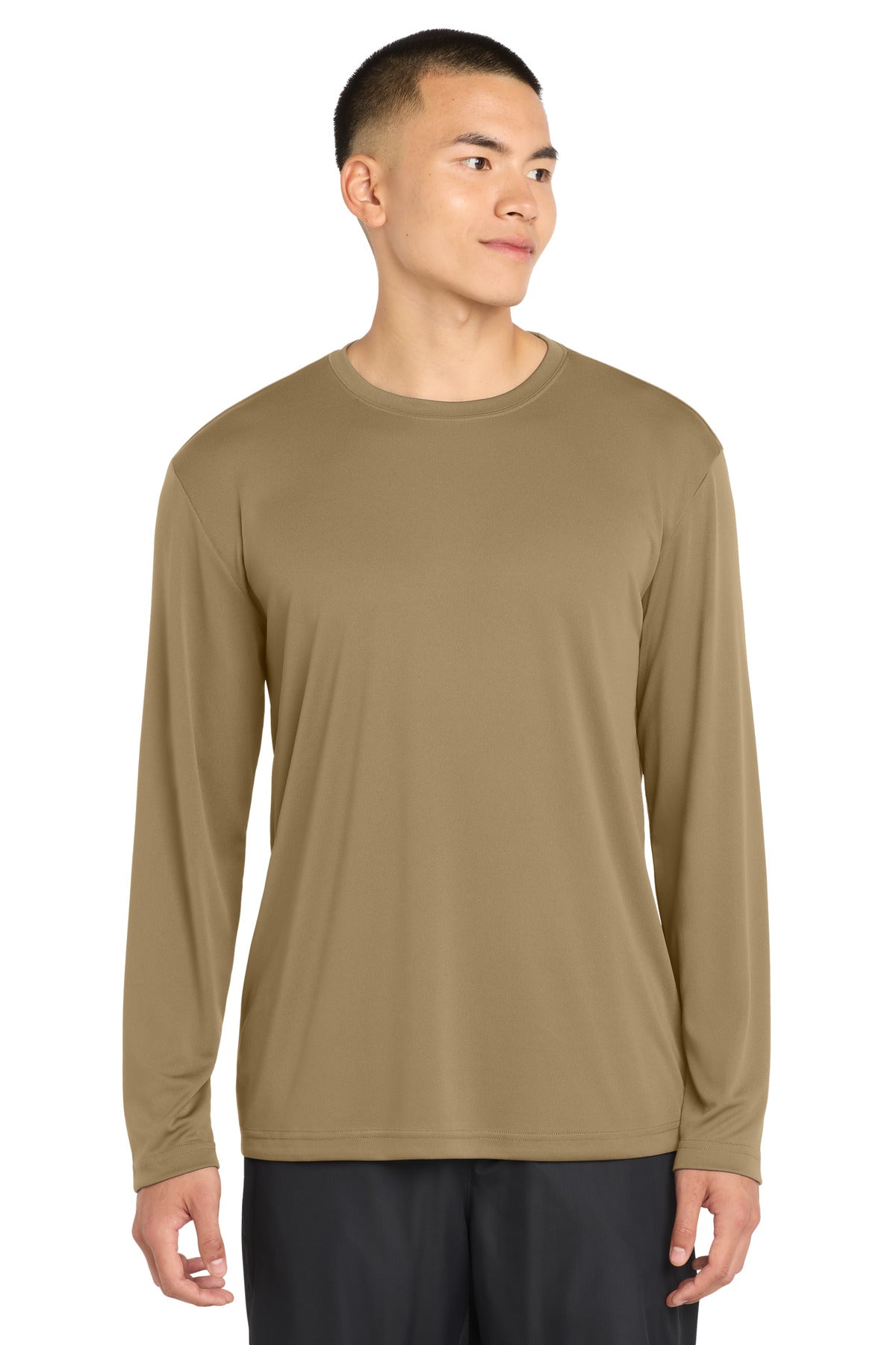 Sport-Tek Long Sleeve PosiCharge Competitor Tee. ST350LS - Coyote Brown