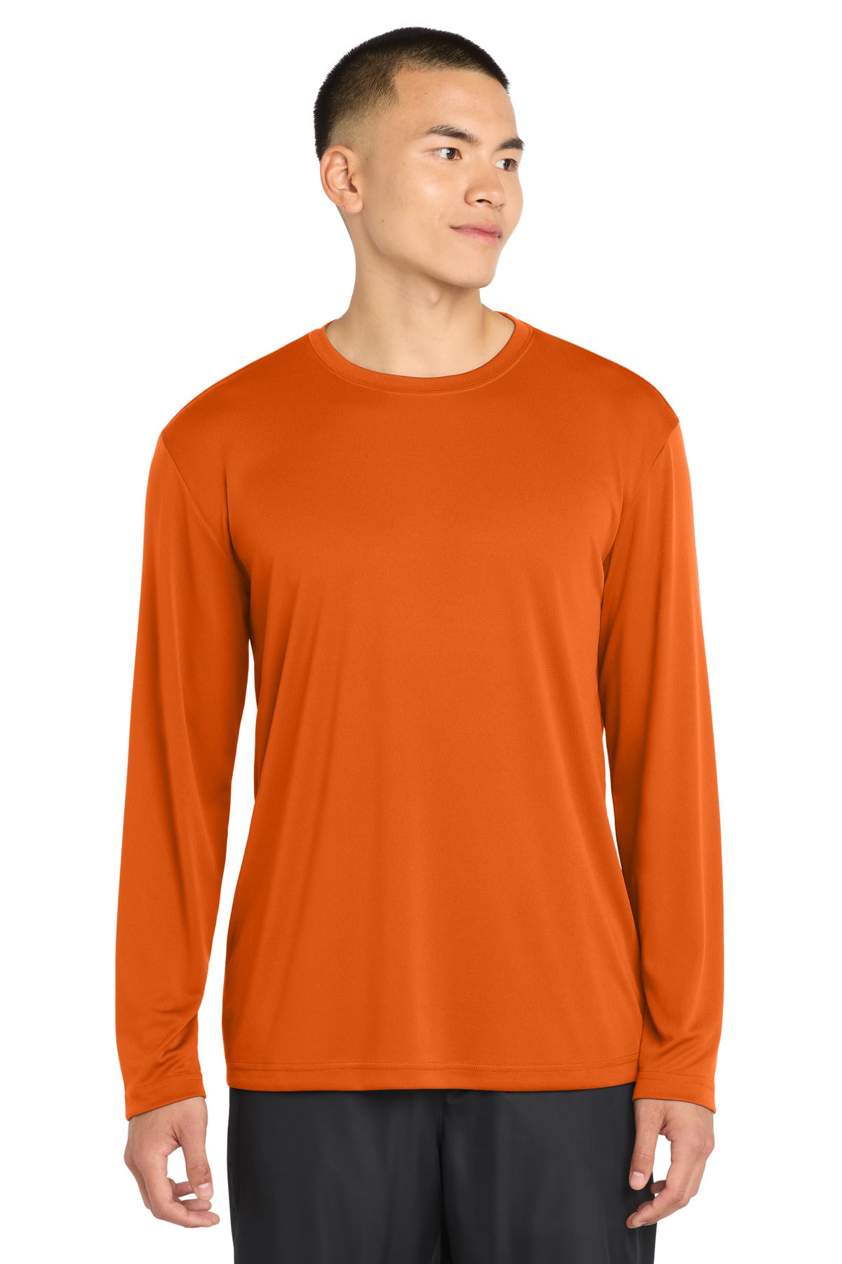 Sport-Tek Long Sleeve PosiCharge Competitor Tee. ST350LS - Deep Orange