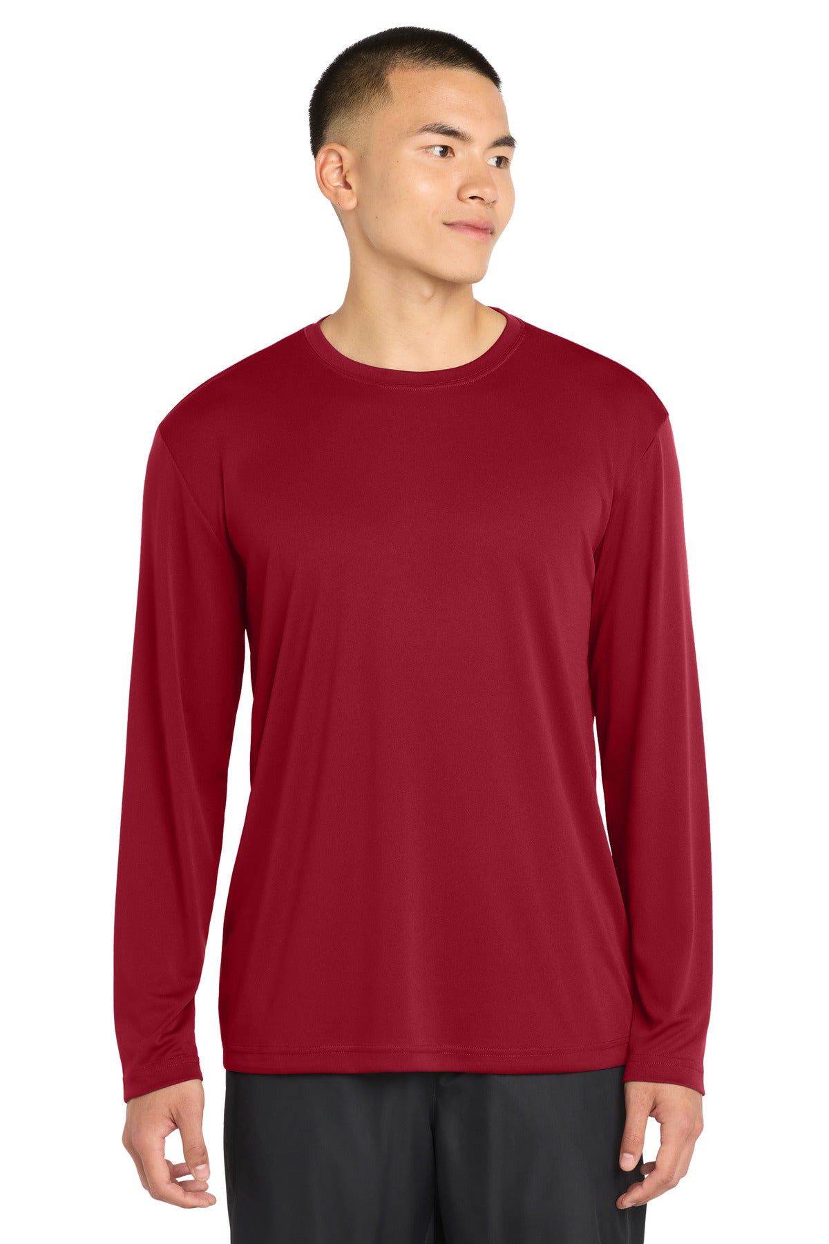 Sport-Tek Long Sleeve PosiCharge Competitor Tee. ST350LS - Deep Red