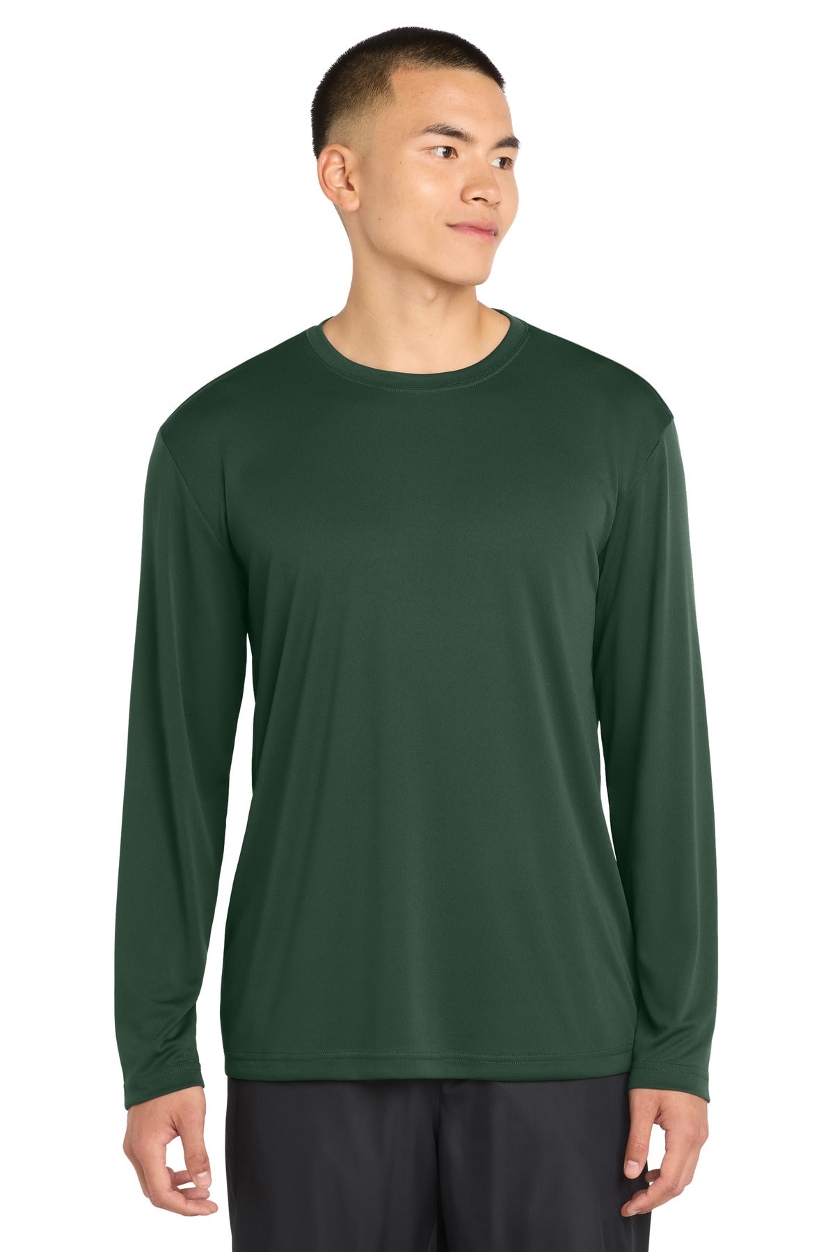 Sport-Tek Long Sleeve PosiCharge Competitor Tee. ST350LS - Forest Green