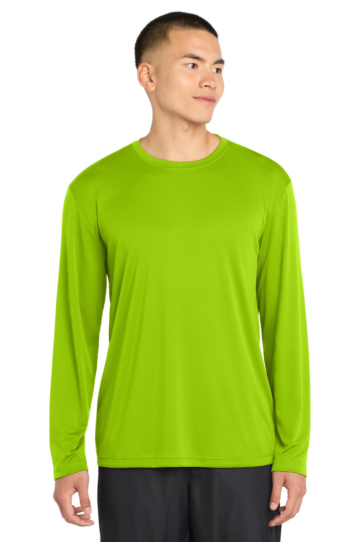 Sport-Tek Long Sleeve PosiCharge Competitor Tee. ST350LS - Lime Shock