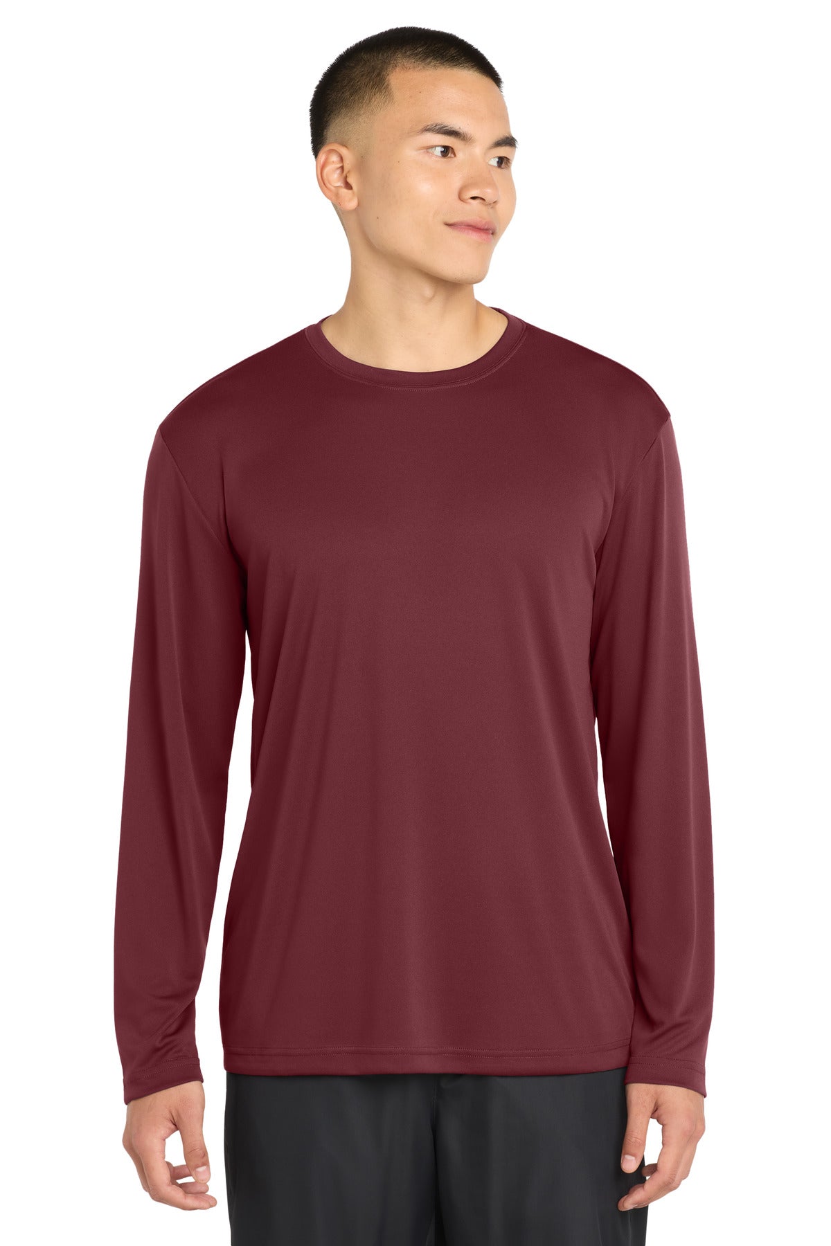 Sport-Tek Long Sleeve PosiCharge Competitor Tee. ST350LS - Maroon