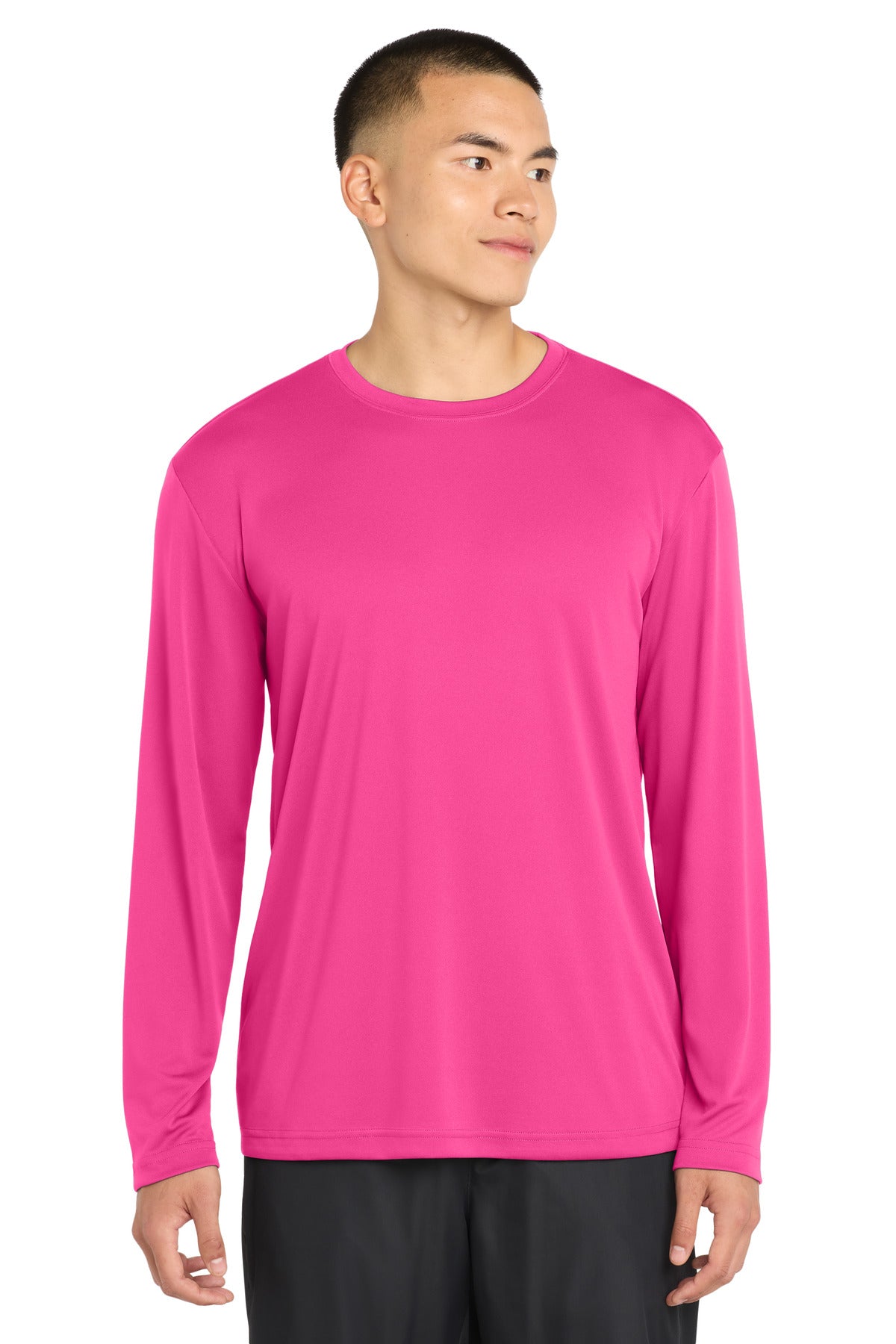 Sport-Tek Long Sleeve PosiCharge Competitor Tee. ST350LS - Neon Pink