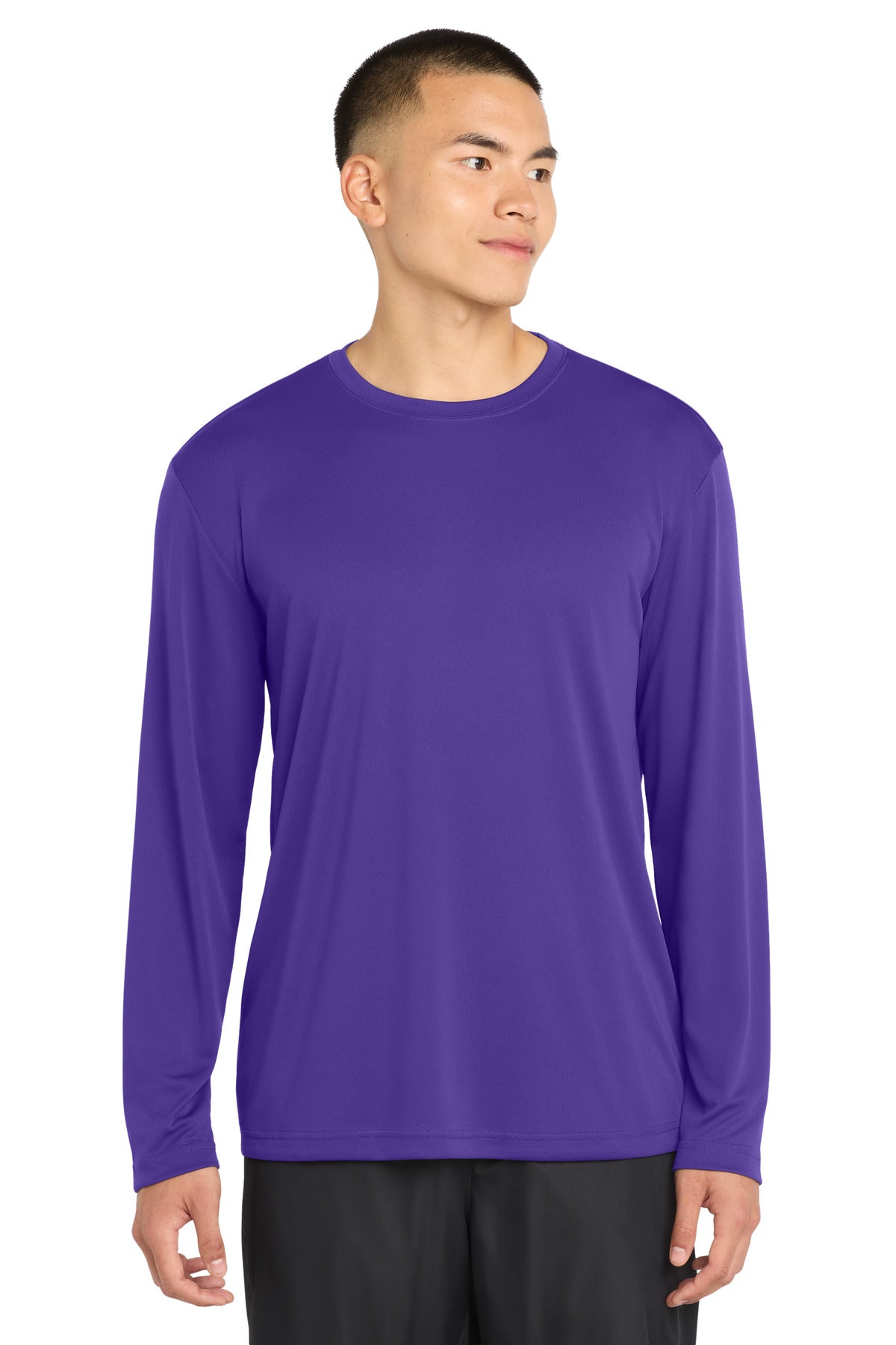 Sport-Tek Long Sleeve PosiCharge Competitor Tee. ST350LS - Purple