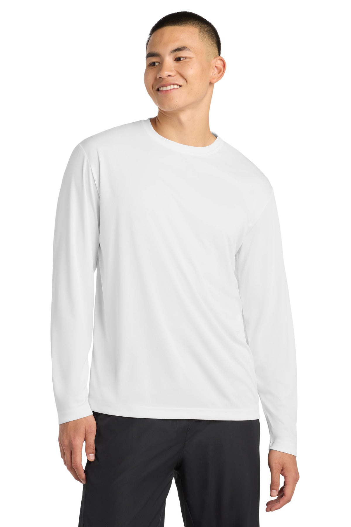Sport-Tek Long Sleeve PosiCharge Competitor Tee. ST350LS - White