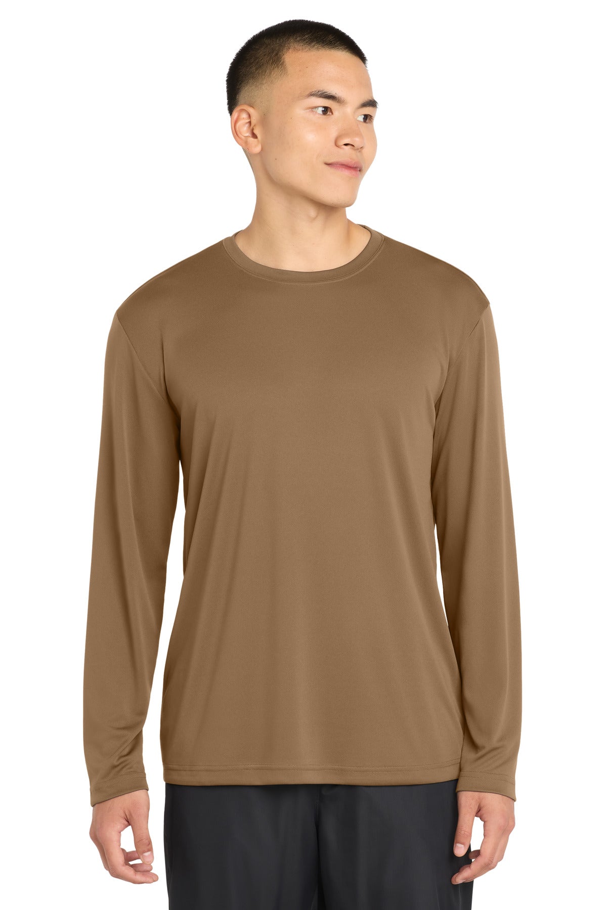 Sport-Tek Long Sleeve PosiCharge Competitor Tee. ST350LS - Woodland Brown