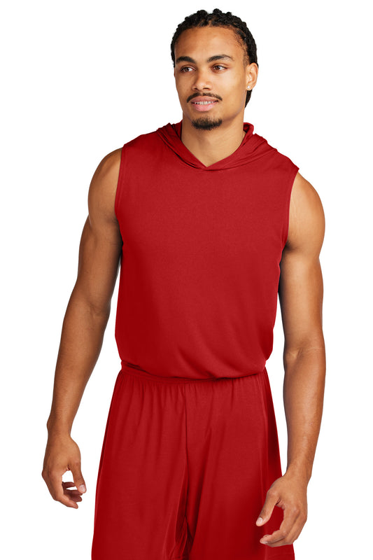 Sport-Tek Competitor Sleeveless Hoodie ST352H - Deep Red