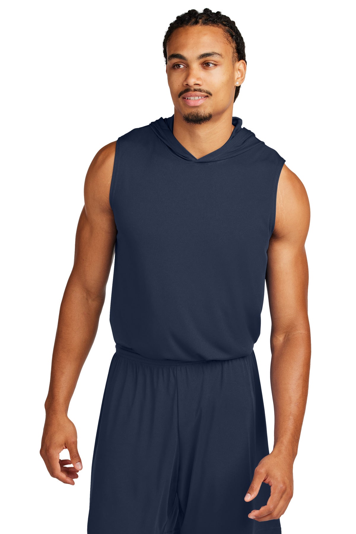 Sport-Tek Competitor Sleeveless Hoodie ST352H - True Navy
