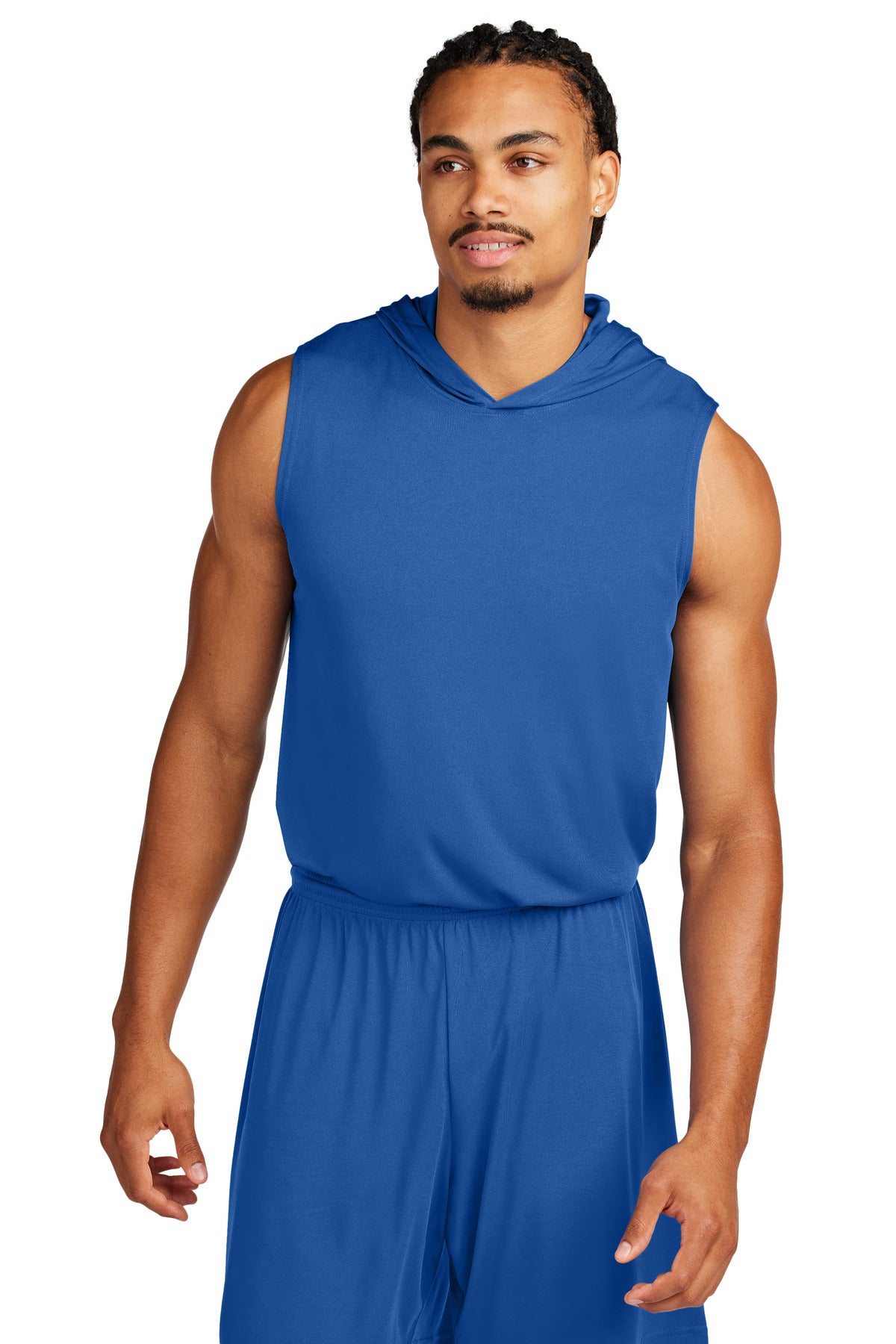 Sport-Tek Competitor Sleeveless Hoodie ST352H - True Royal