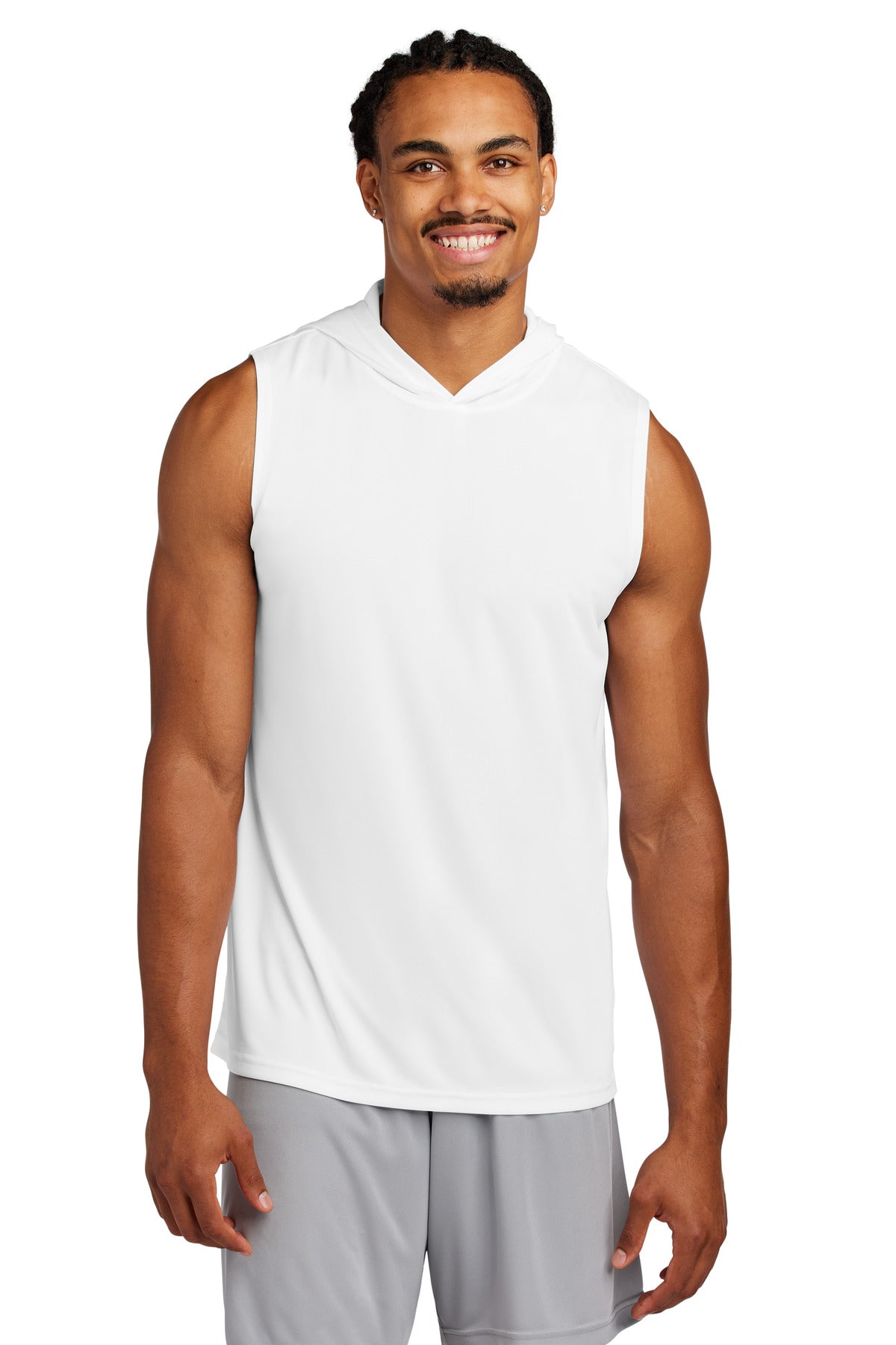 Sport-Tek Competitor Sleeveless Hoodie ST352H - White