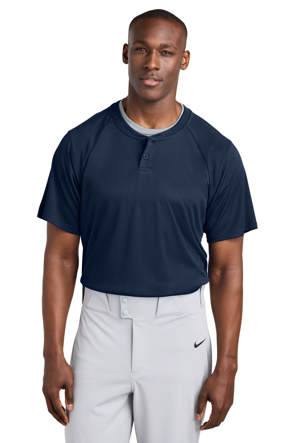 Sport-Tek PosiCharge Competitor 2-Button Henley ST359 - True Navy