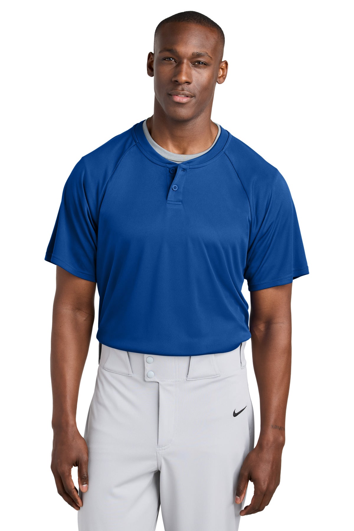 Sport-Tek PosiCharge Competitor 2-Button Henley ST359 - True Royal