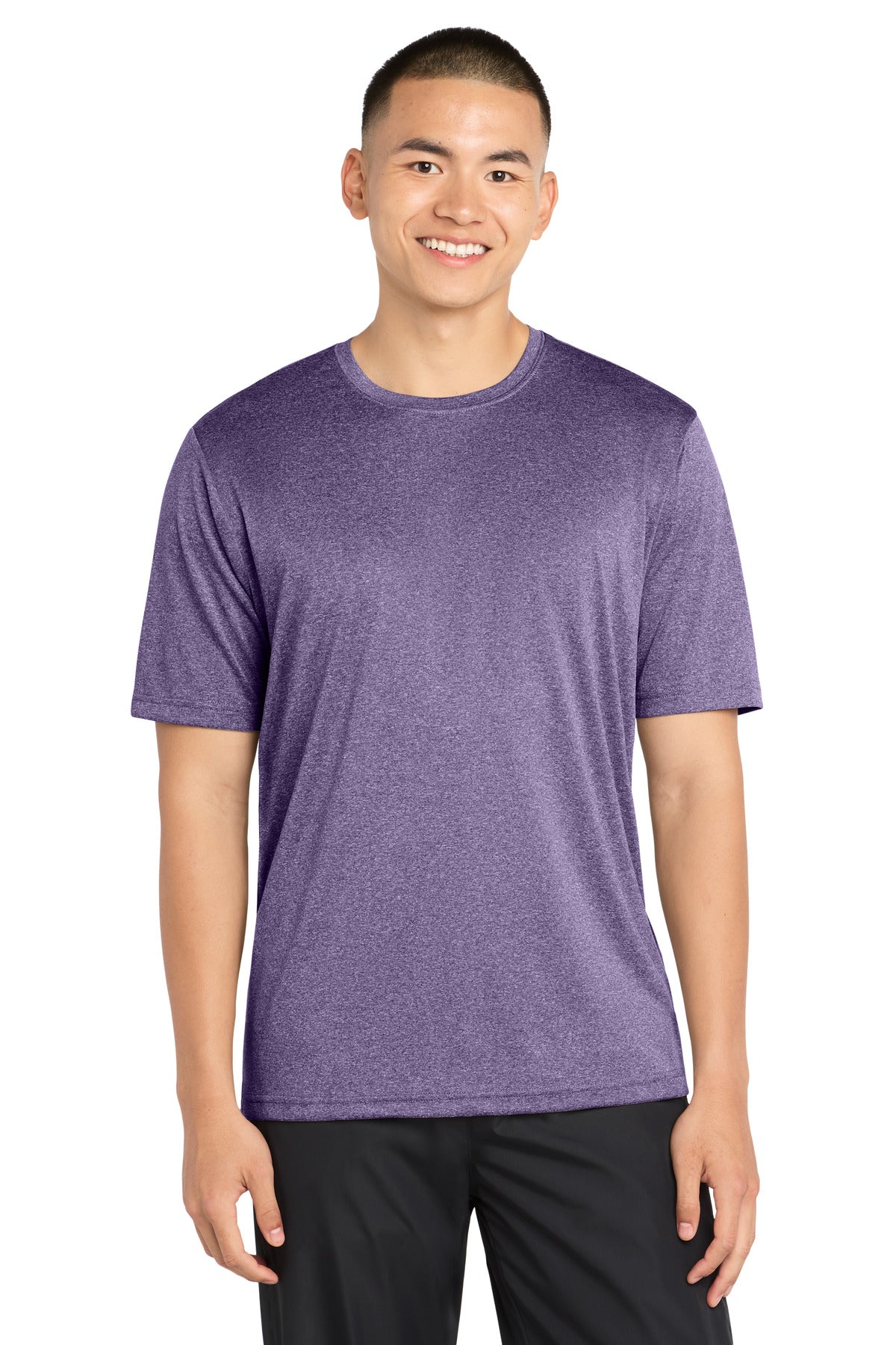 Sport-Tek Heather Contender Tee. ST360 - Purple Heather