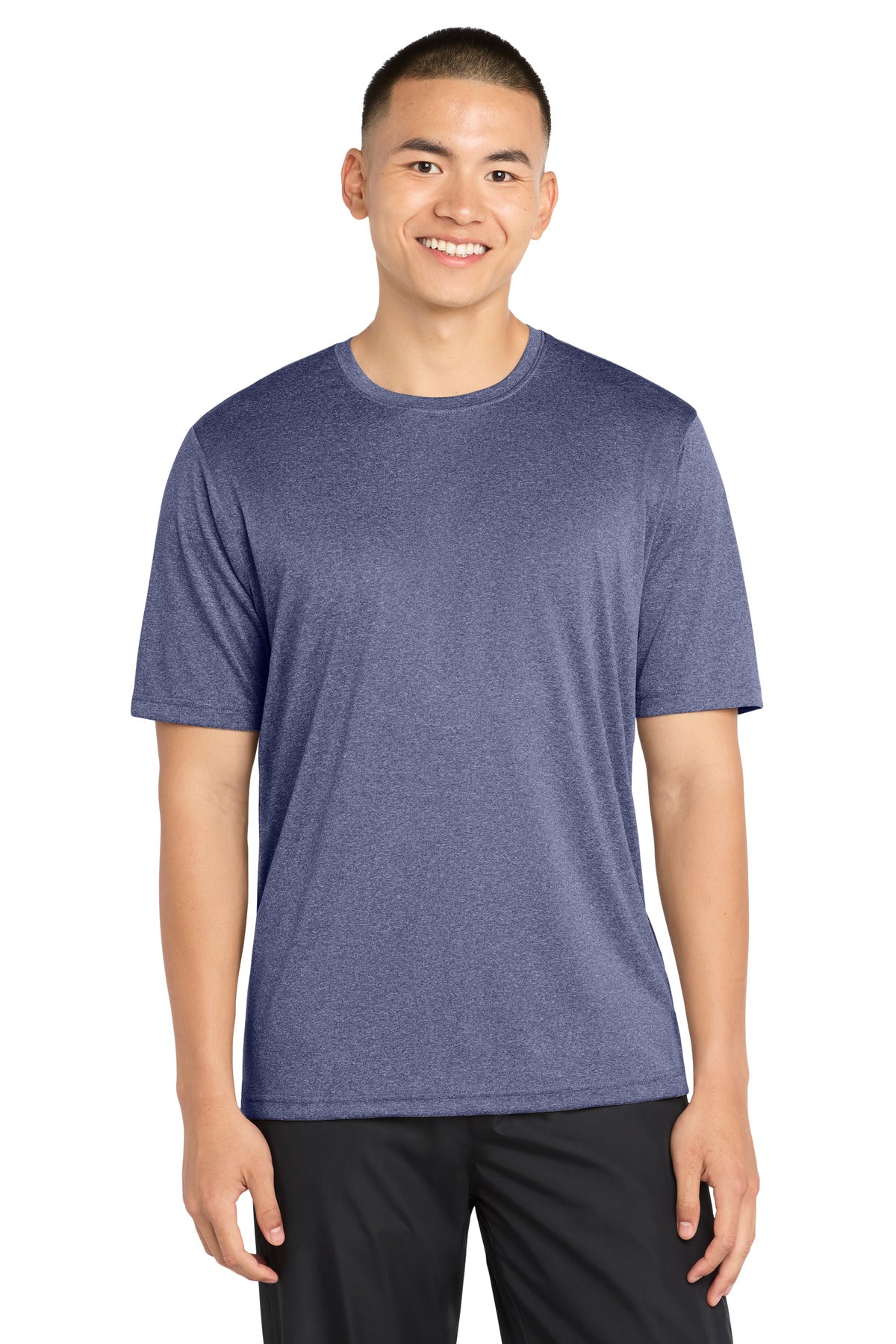 Sport-Tek Heather Contender Tee. ST360 - True Navy Heather