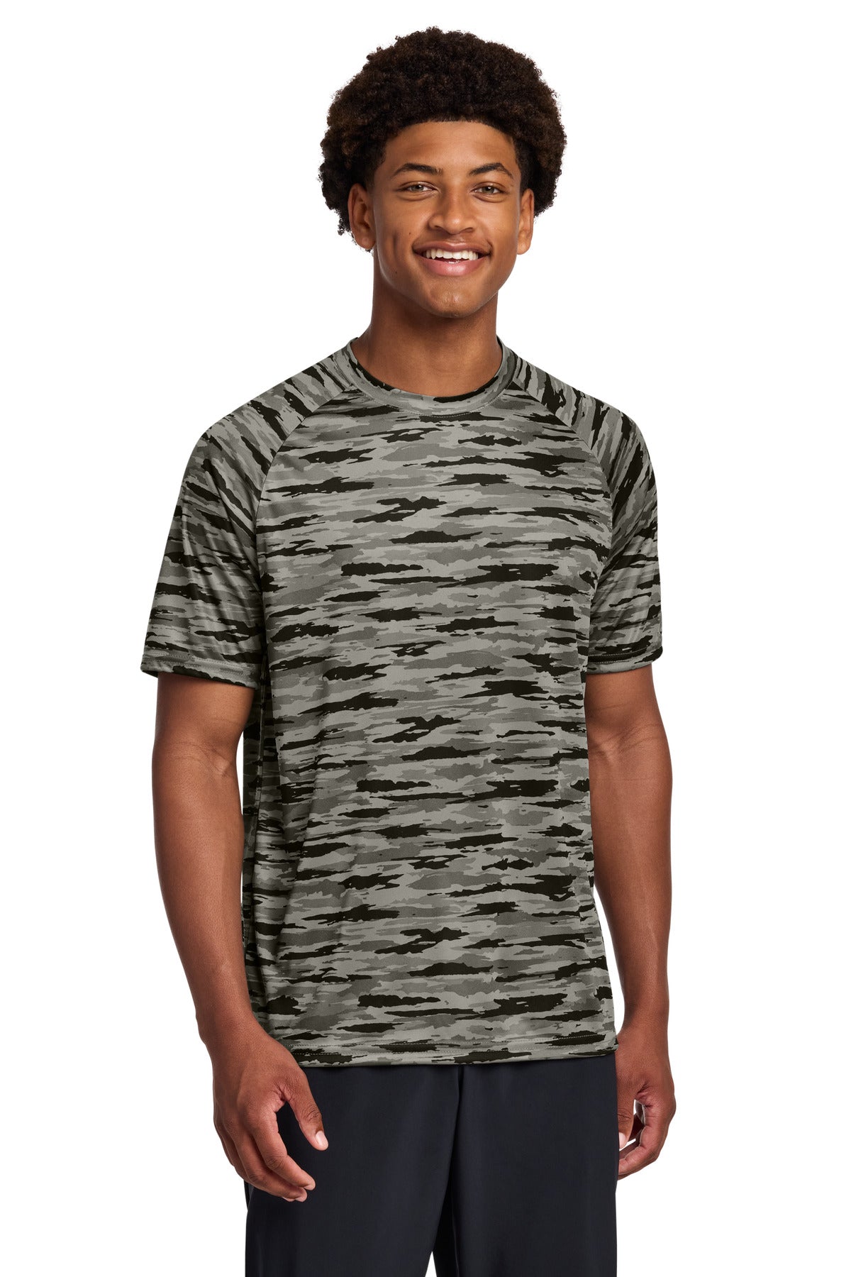 Sport-Tek Drift Camo Tee ST375 - Black