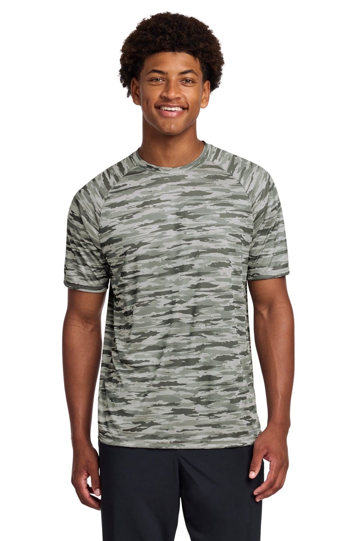 Sport-Tek Drift Camo Tee ST375 - Silver