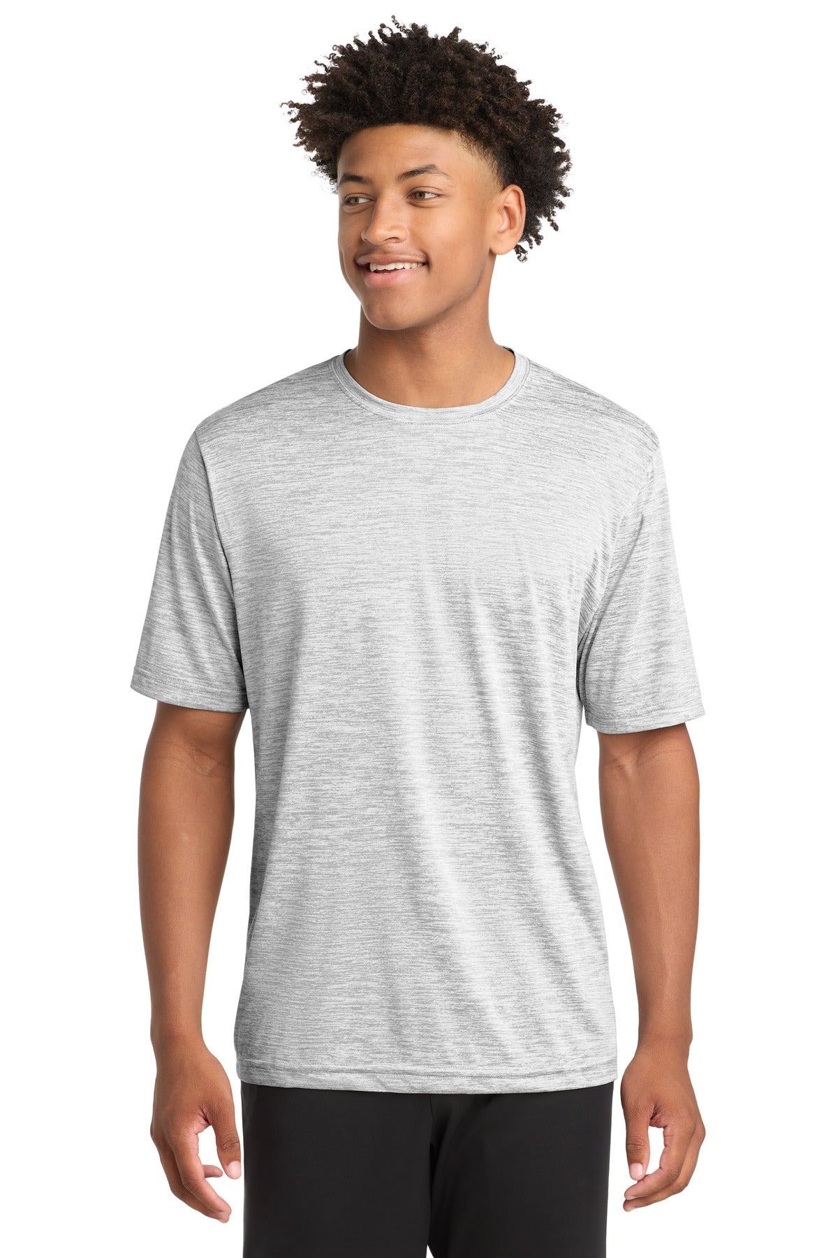Sport-Tek PosiCharge Electric Heather Tee. ST390 - Silver Electric
