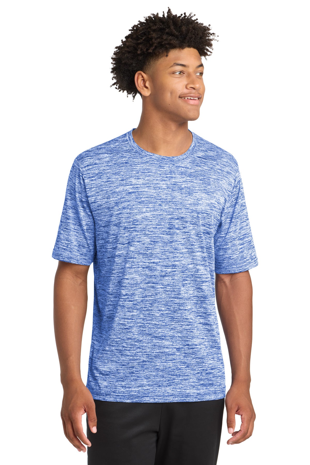 Sport-Tek PosiCharge Electric Heather Tee. ST390 - True Royal Electric