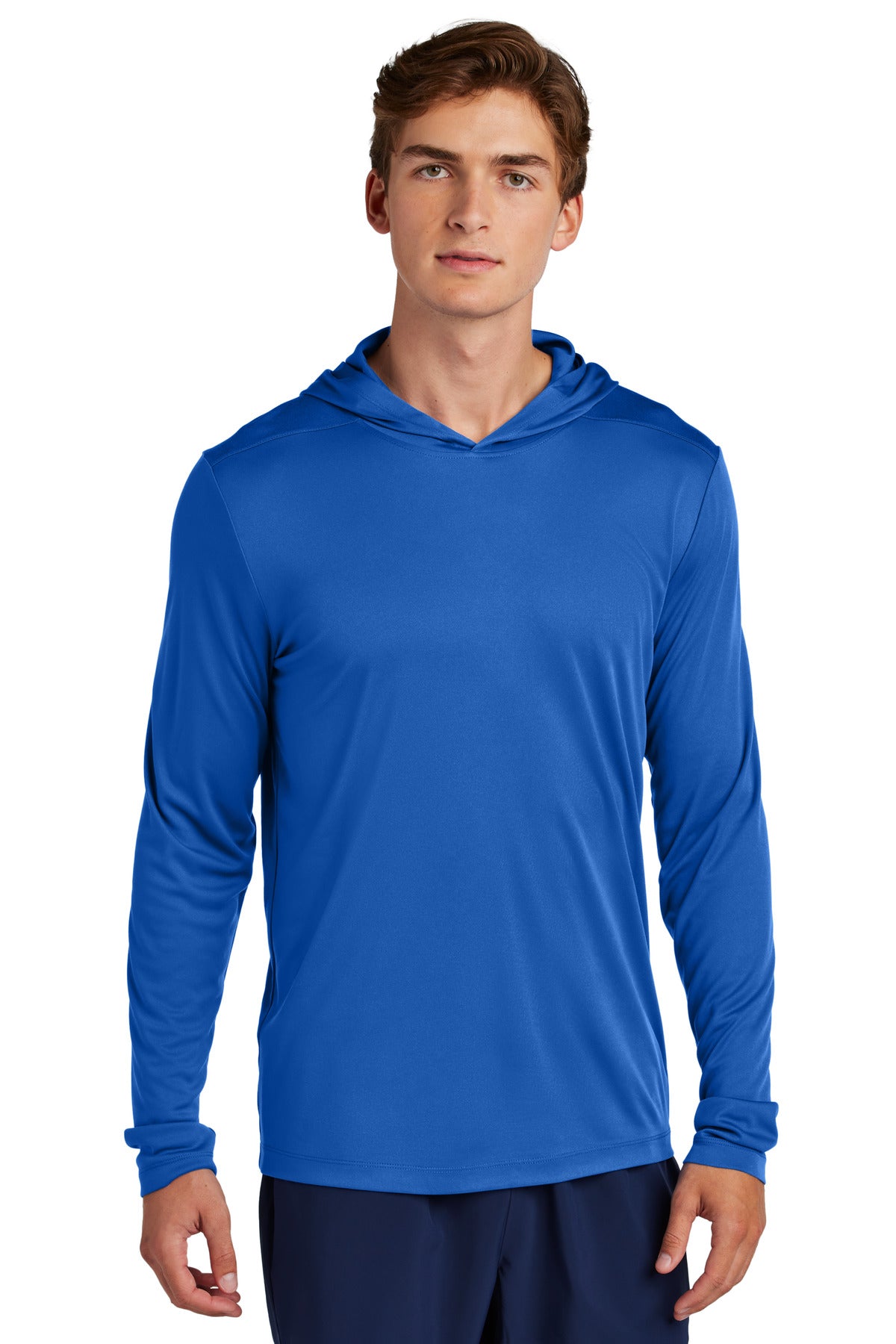 Sport-Tek Posi-UV Pro Long Sleeve Hoodie ST420LSH - True Royal