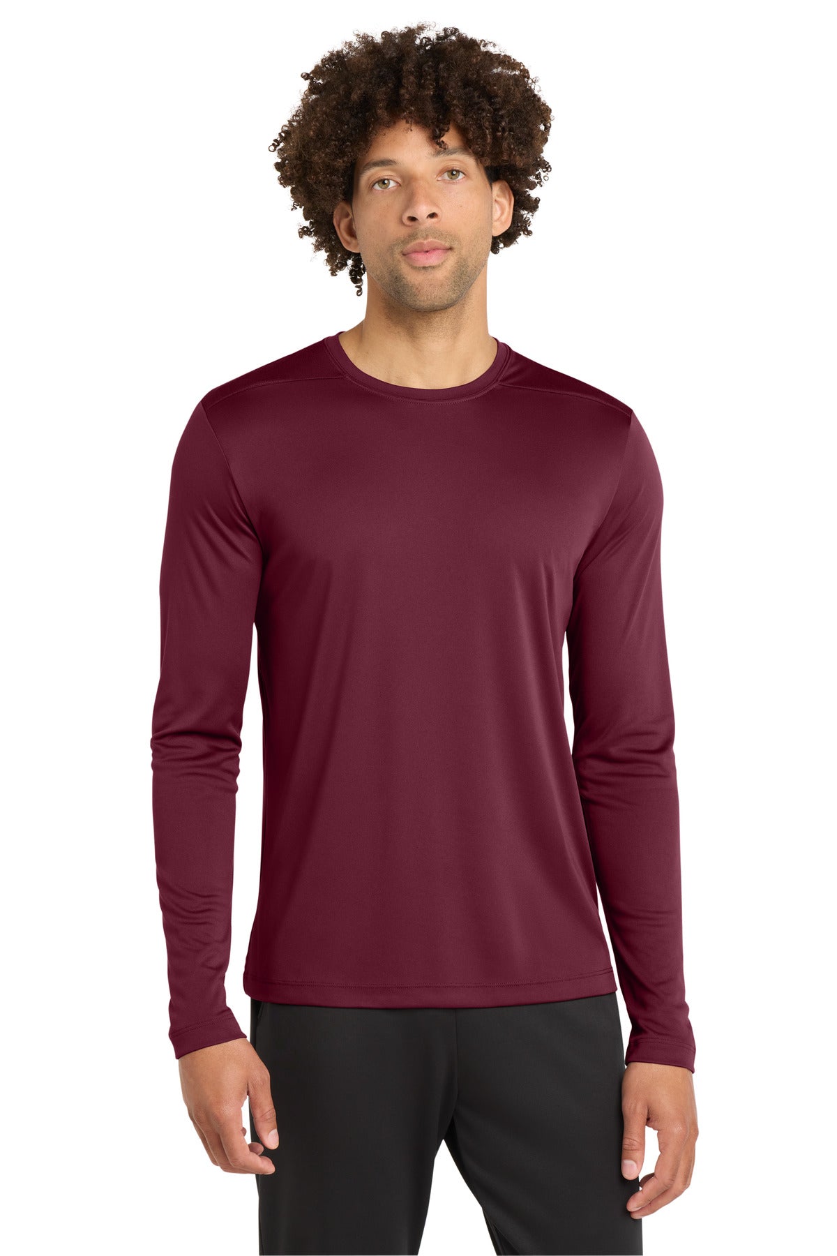 Sport-Tek  Posi-UV Pro Long Sleeve Tee. ST420LS - Cardinal