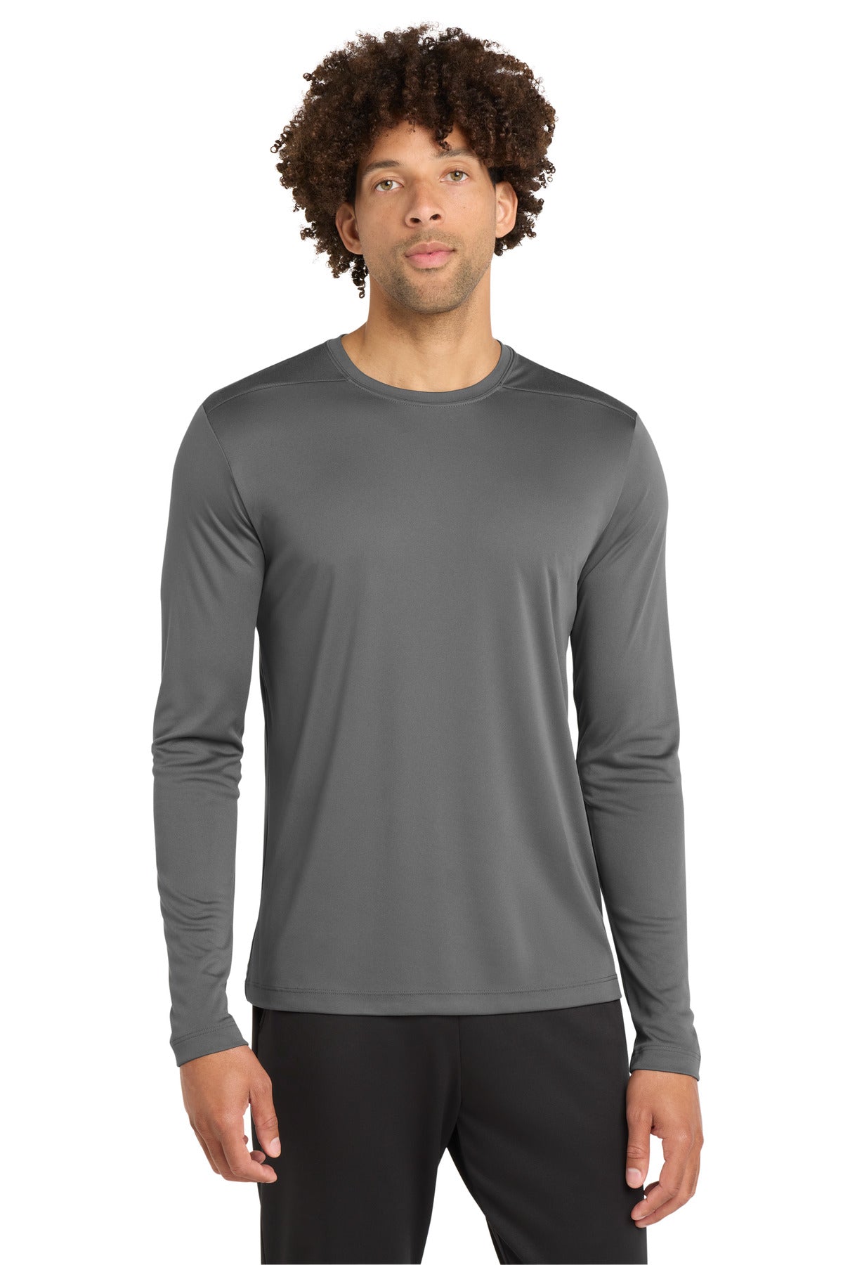 Sport-Tek  Posi-UV Pro Long Sleeve Tee. ST420LS - Dark Smoke Grey
