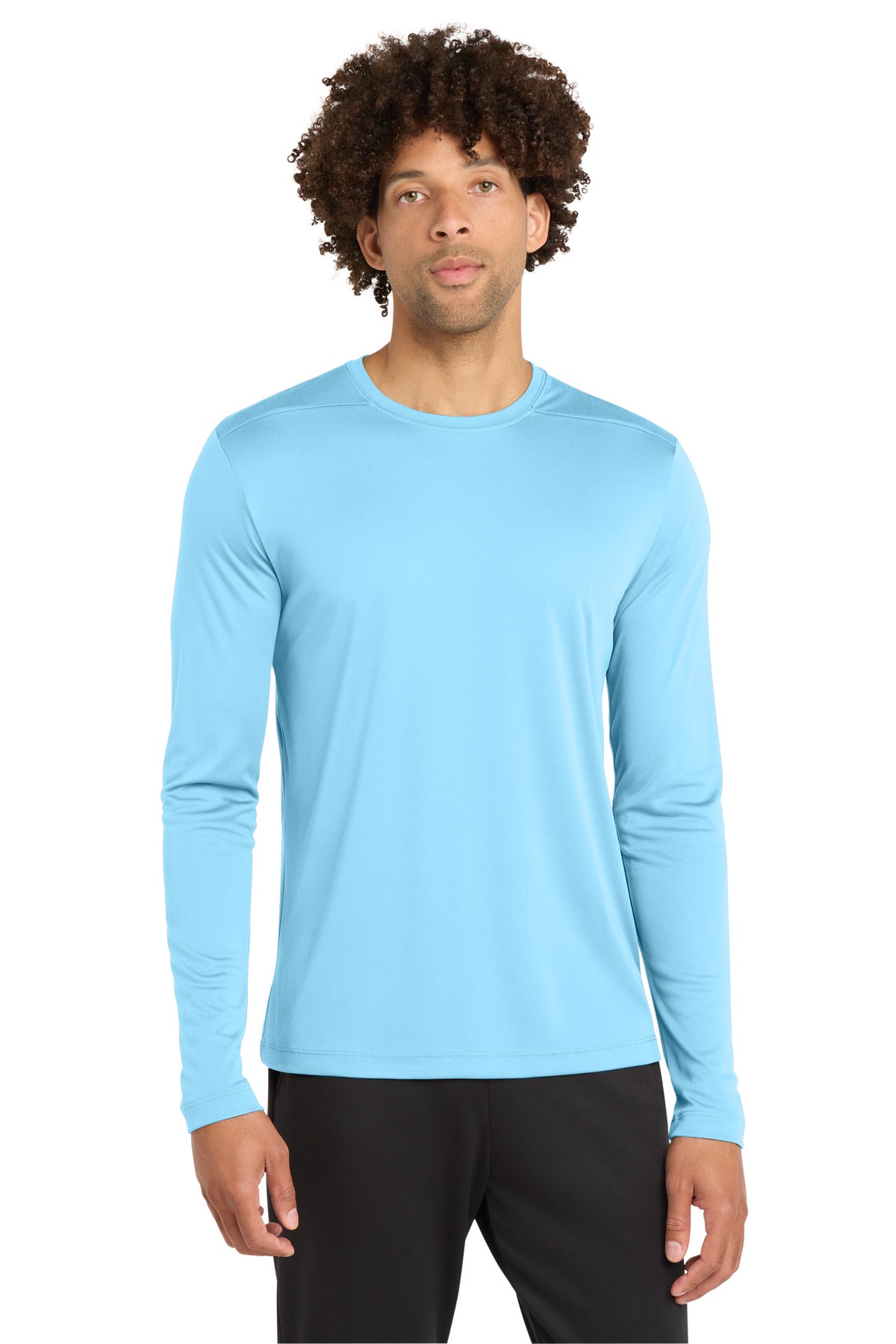 Sport-Tek  Posi-UV Pro Long Sleeve Tee. ST420LS - Light Blue