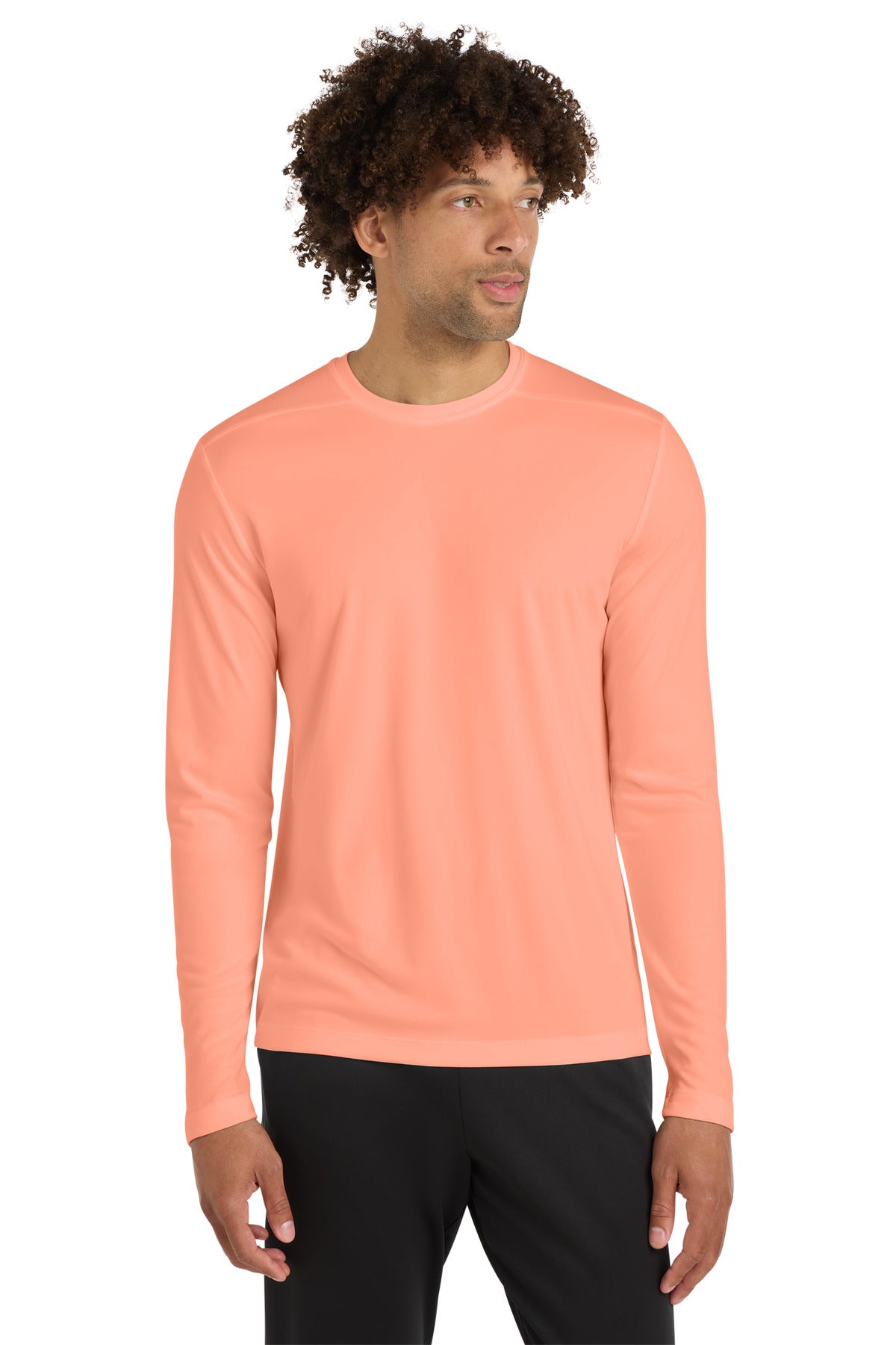 Sport-Tek  Posi-UV Pro Long Sleeve Tee. ST420LS - Soft Coral