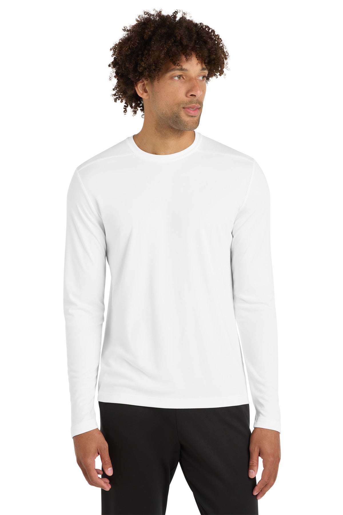 Sport-Tek  Posi-UV Pro Long Sleeve Tee. ST420LS - White
