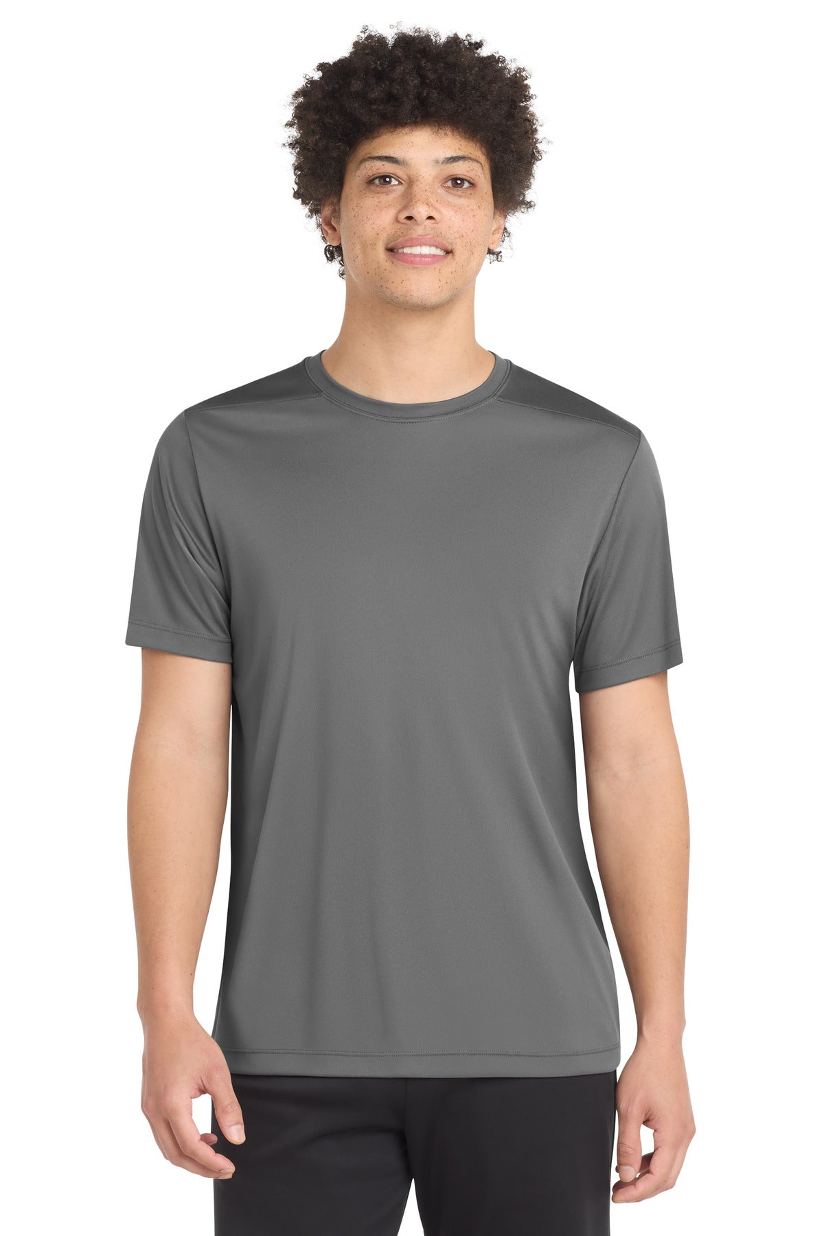 Sport-Tek  Posi-UV Pro Tee. ST420 - Dark Smoke Grey