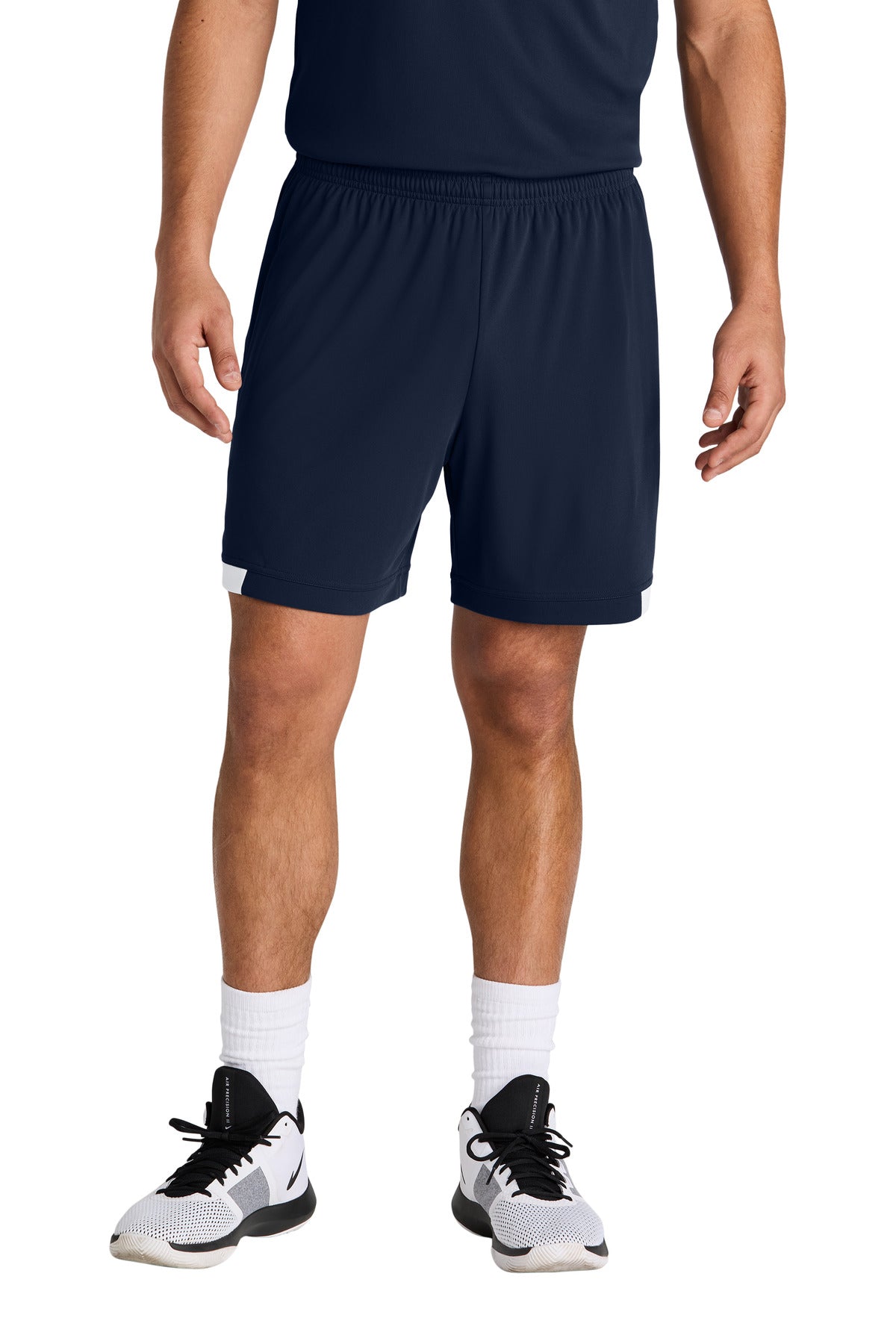 Sport-Tek Club 7  Short ST442 - True Navy/ White