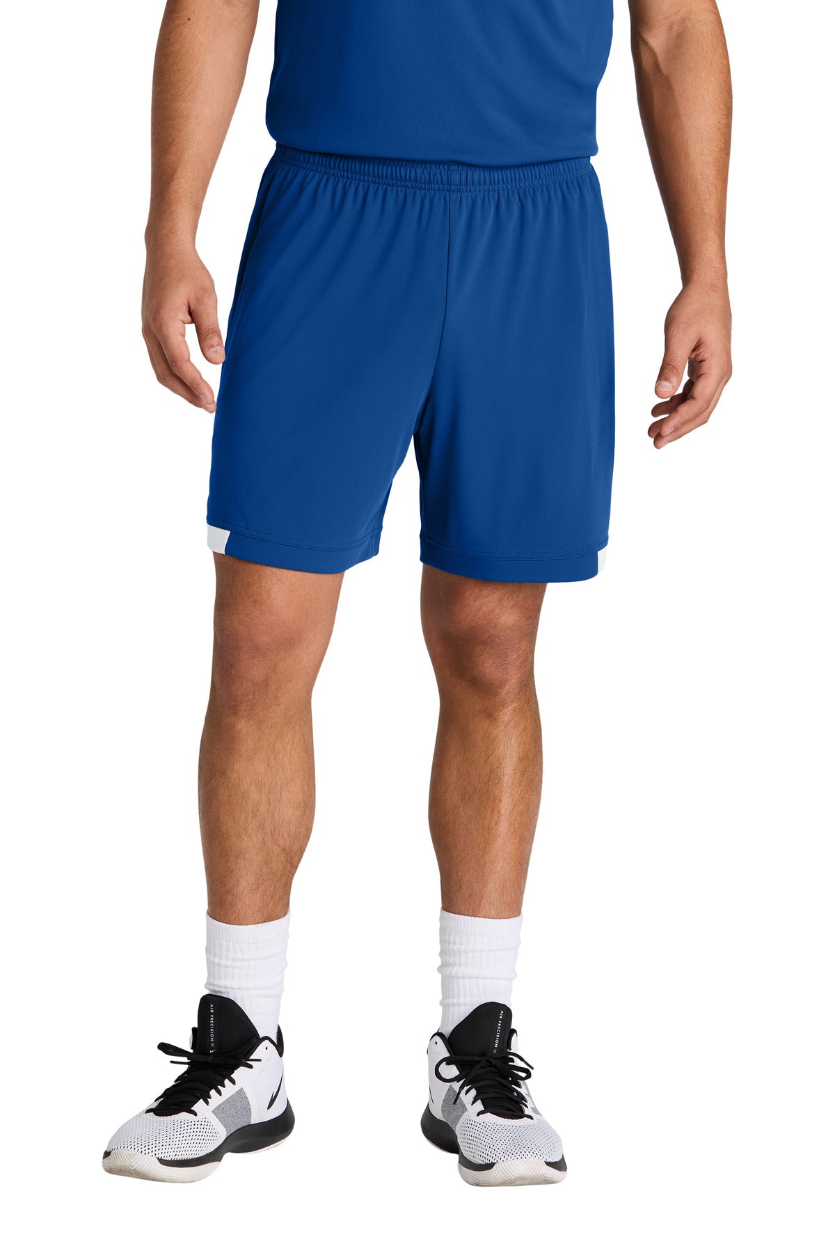 Sport-Tek Club 7  Short ST442 - True Royal/ White