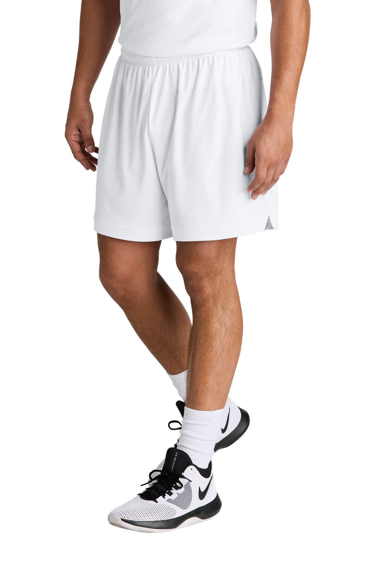 Sport-Tek Club 7  Short ST442 - White/ White