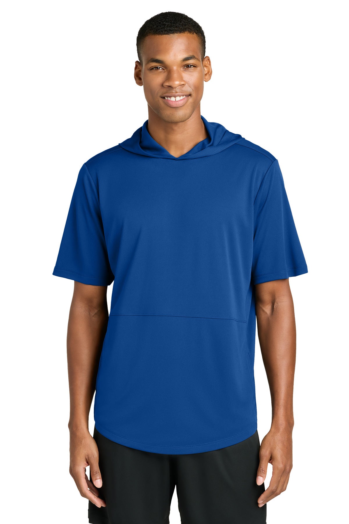 Sport-Tek Club Short Sleeve Hoodie ST445 - True Royal