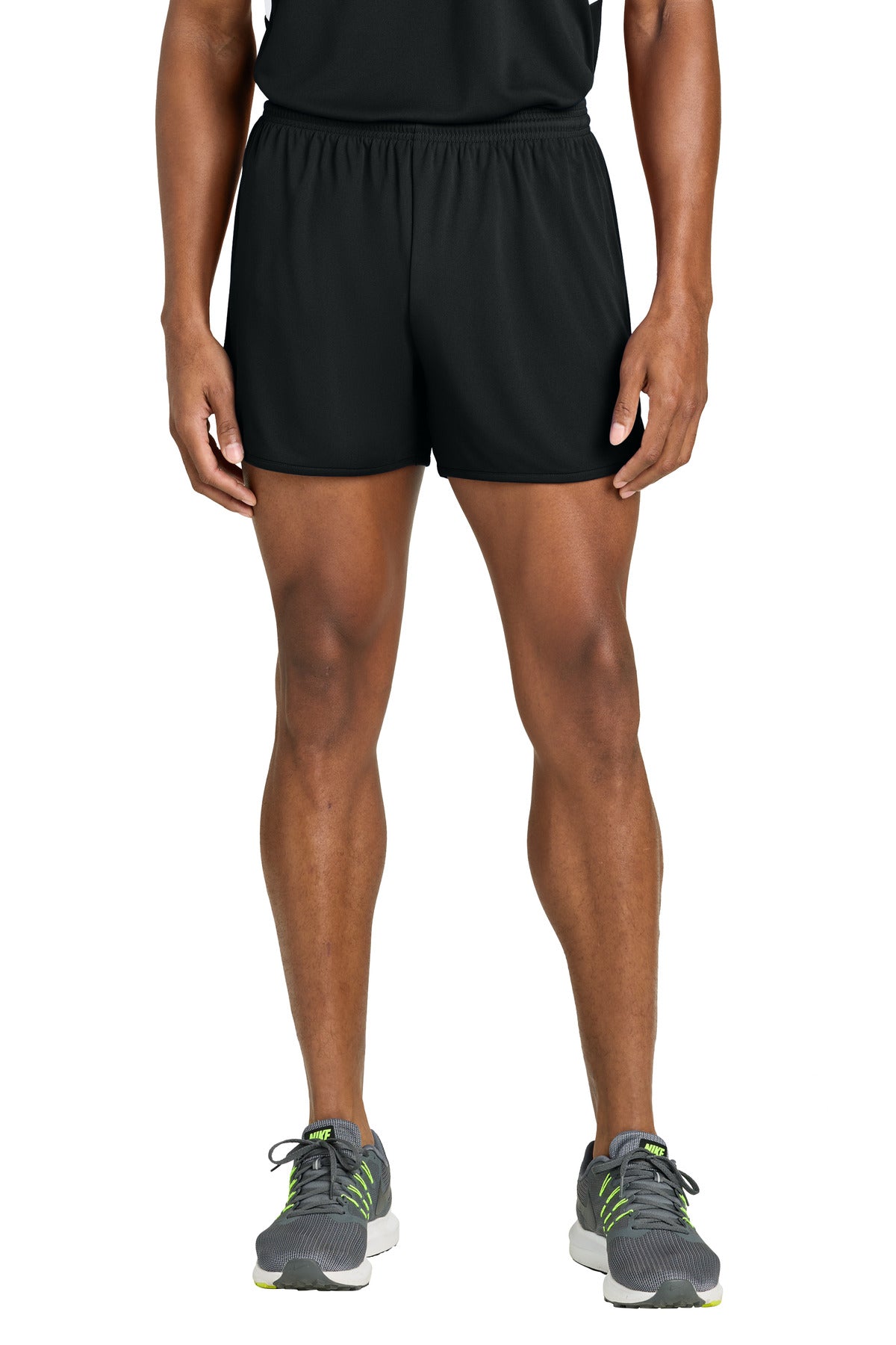 Sport-Tek Club 4  Track Short ST447 - Black